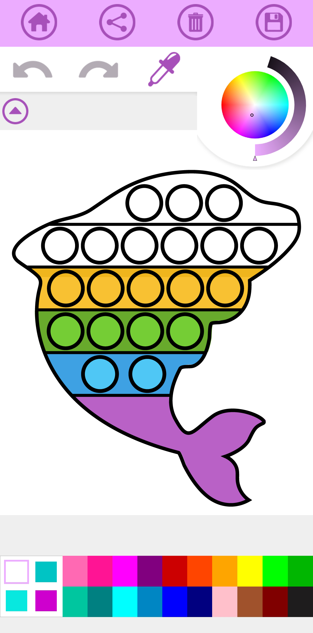 اسکرین شات 6 بازی Pop It Coloring Book Game