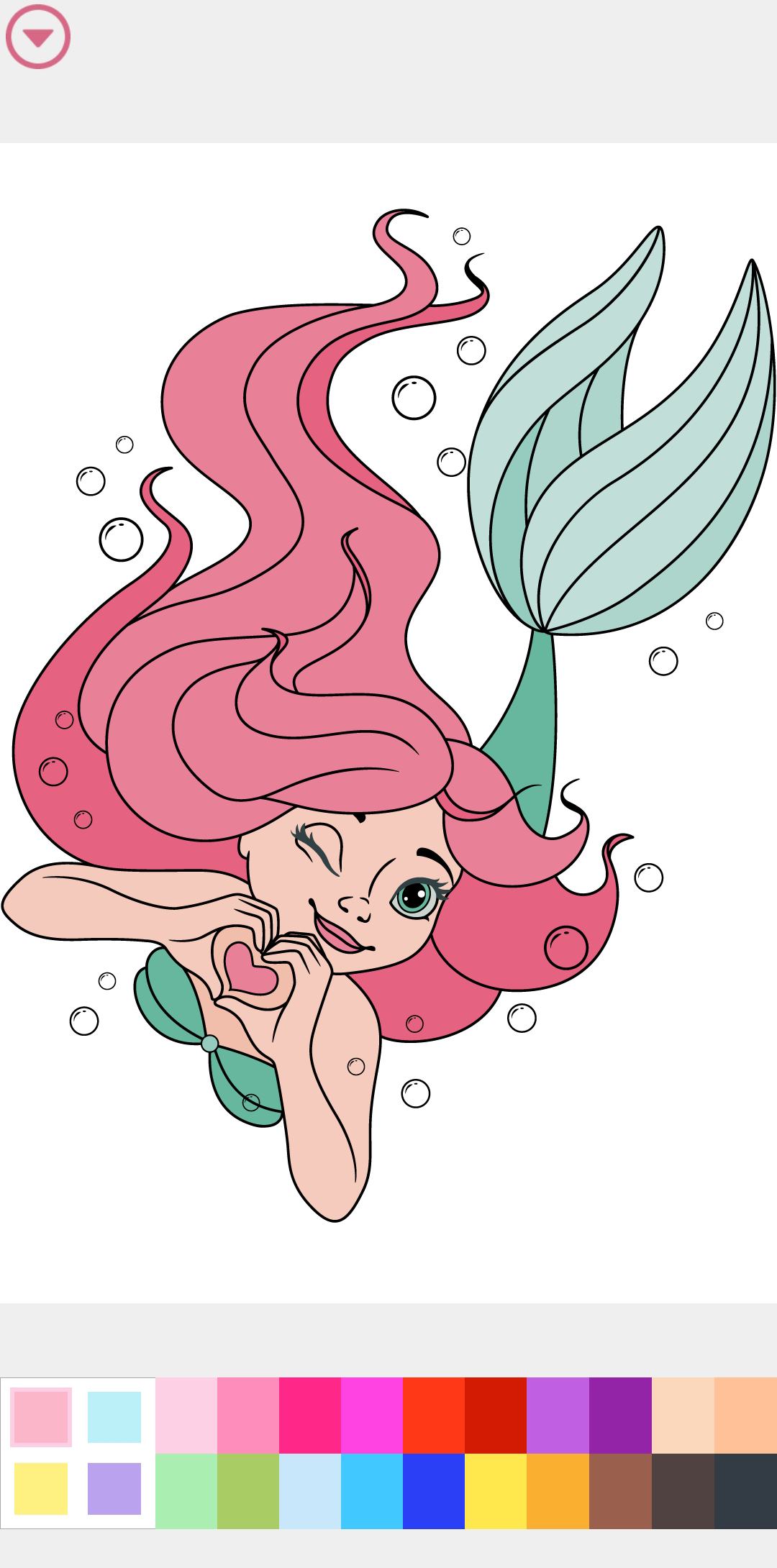 اسکرین شات 2 بازی Princess Coloring Book Game