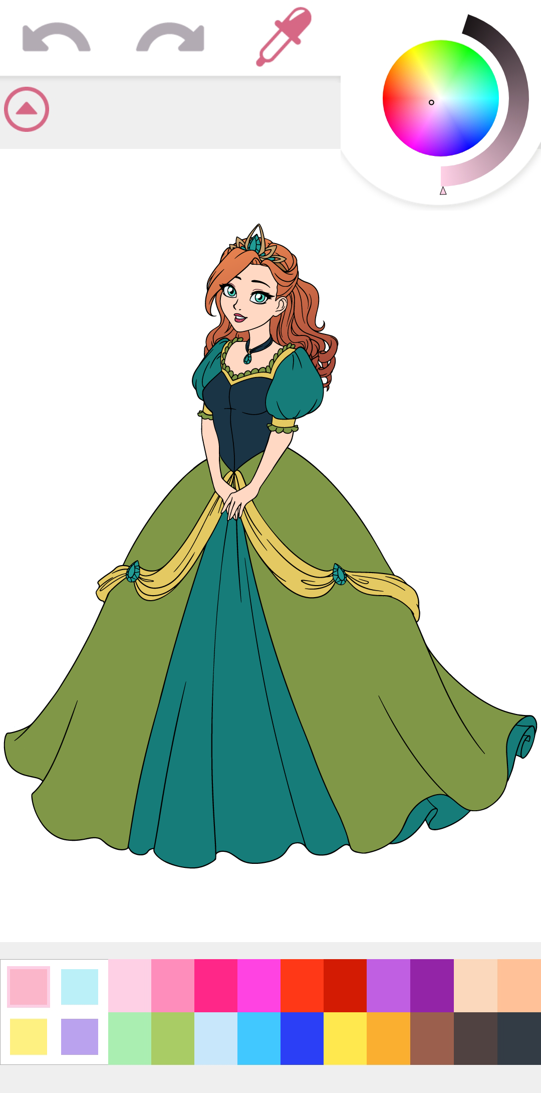 اسکرین شات 5 بازی Princess Coloring Book Game