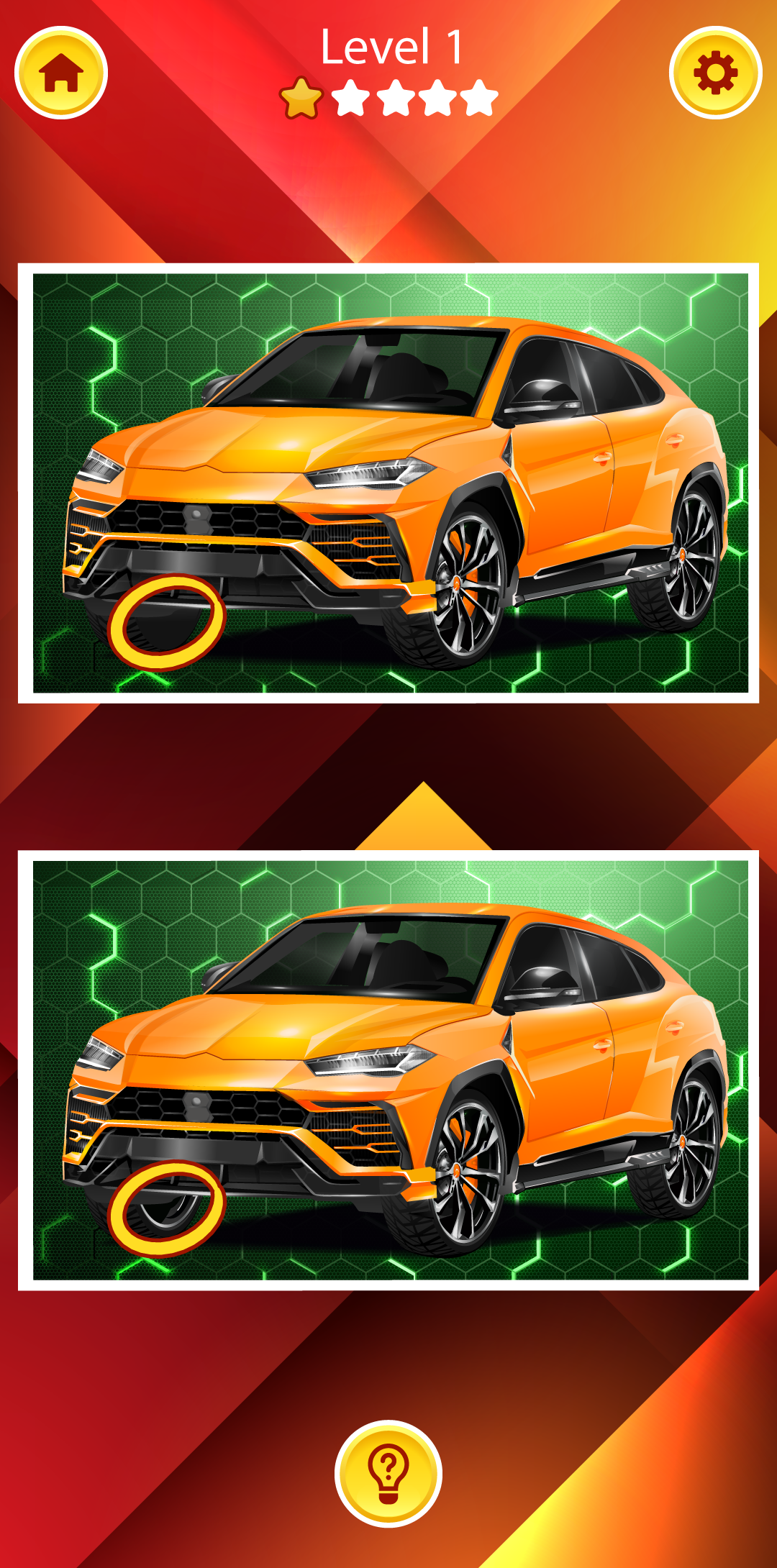 اسکرین شات 2 بازی Find the Difference Car Games