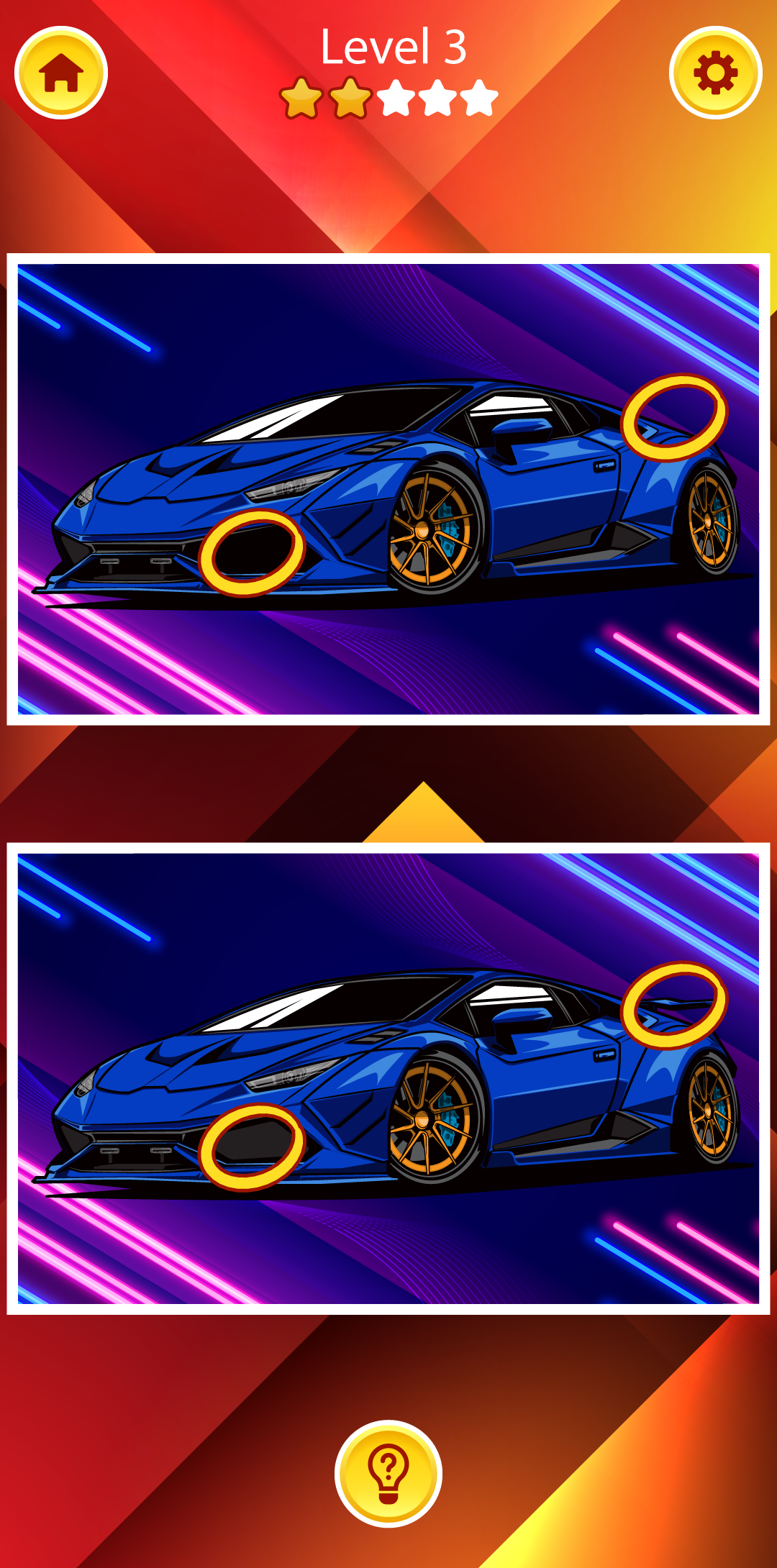 اسکرین شات 4 بازی Find the Difference Car Games