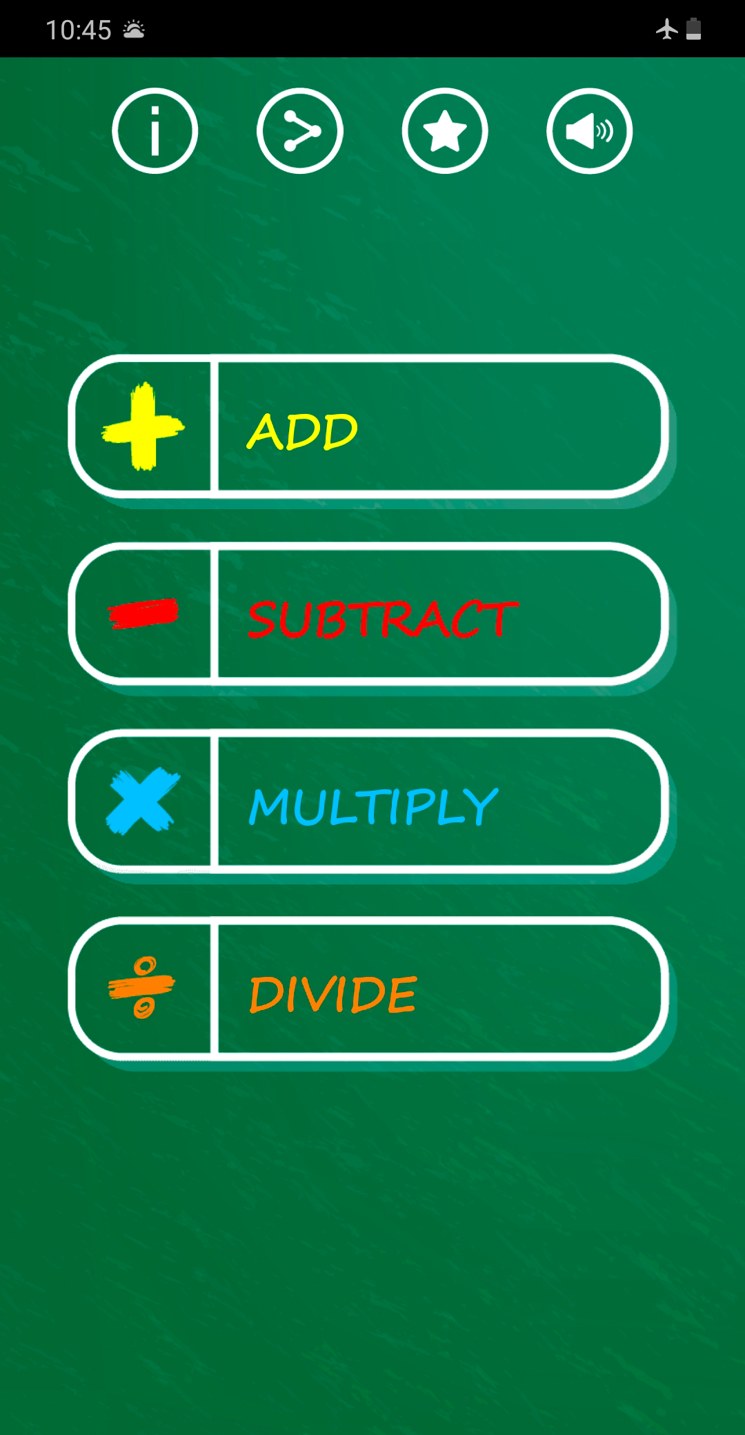 اسکرین شات 1 برنامه Learn Math Games Math Practice