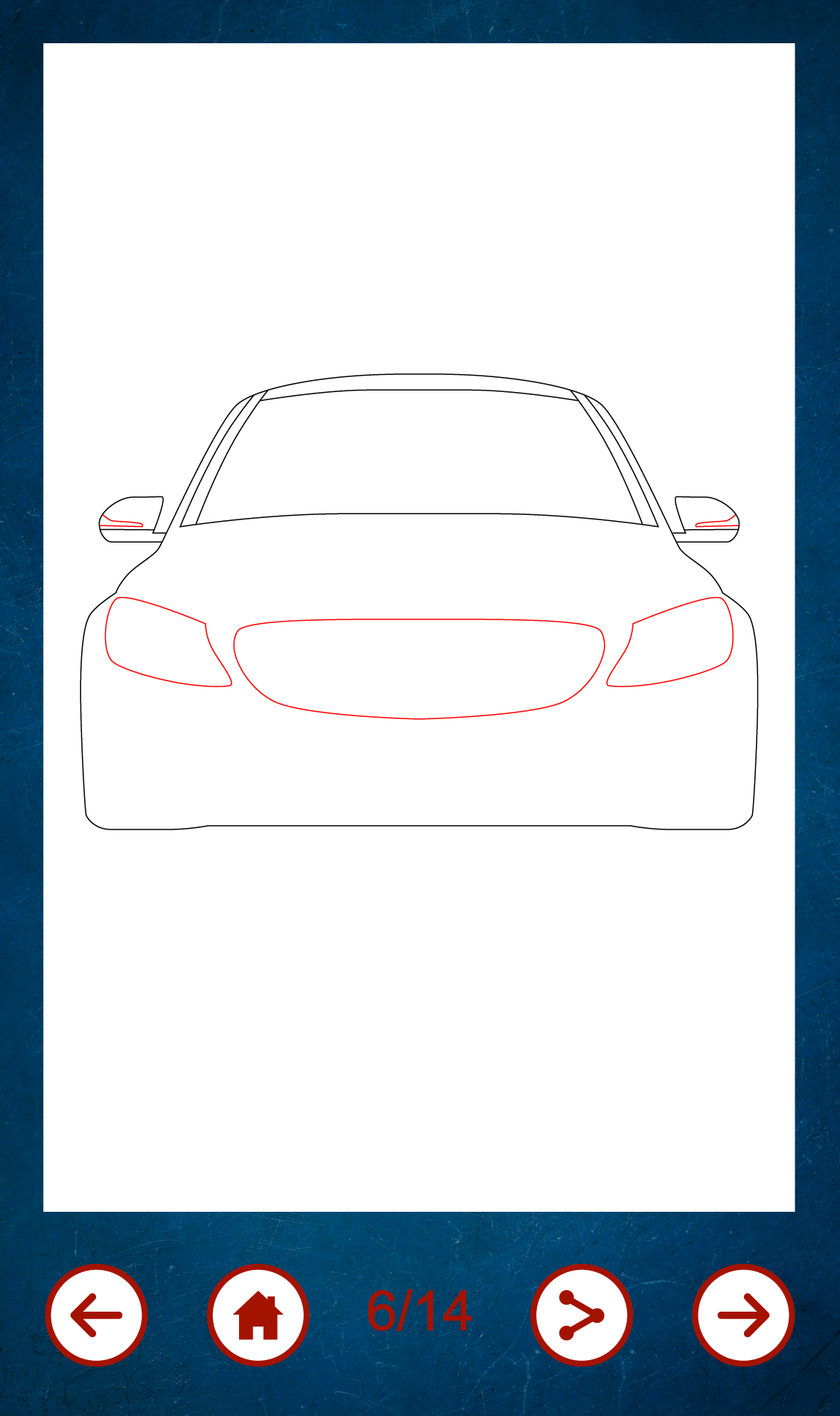 اسکرین شات 5 برنامه Learn To Draw Cars