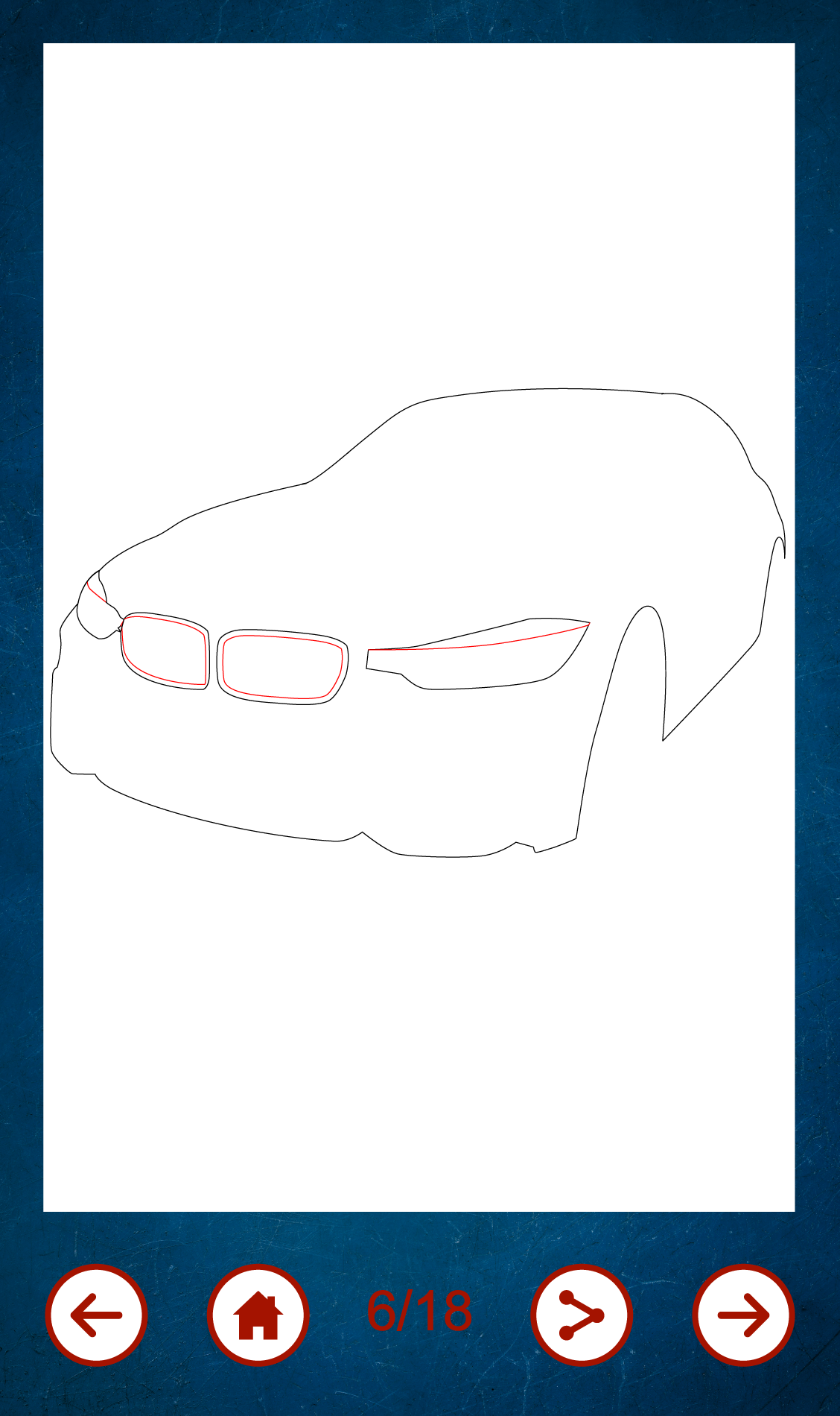 اسکرین شات 2 برنامه Learn To Draw Cars