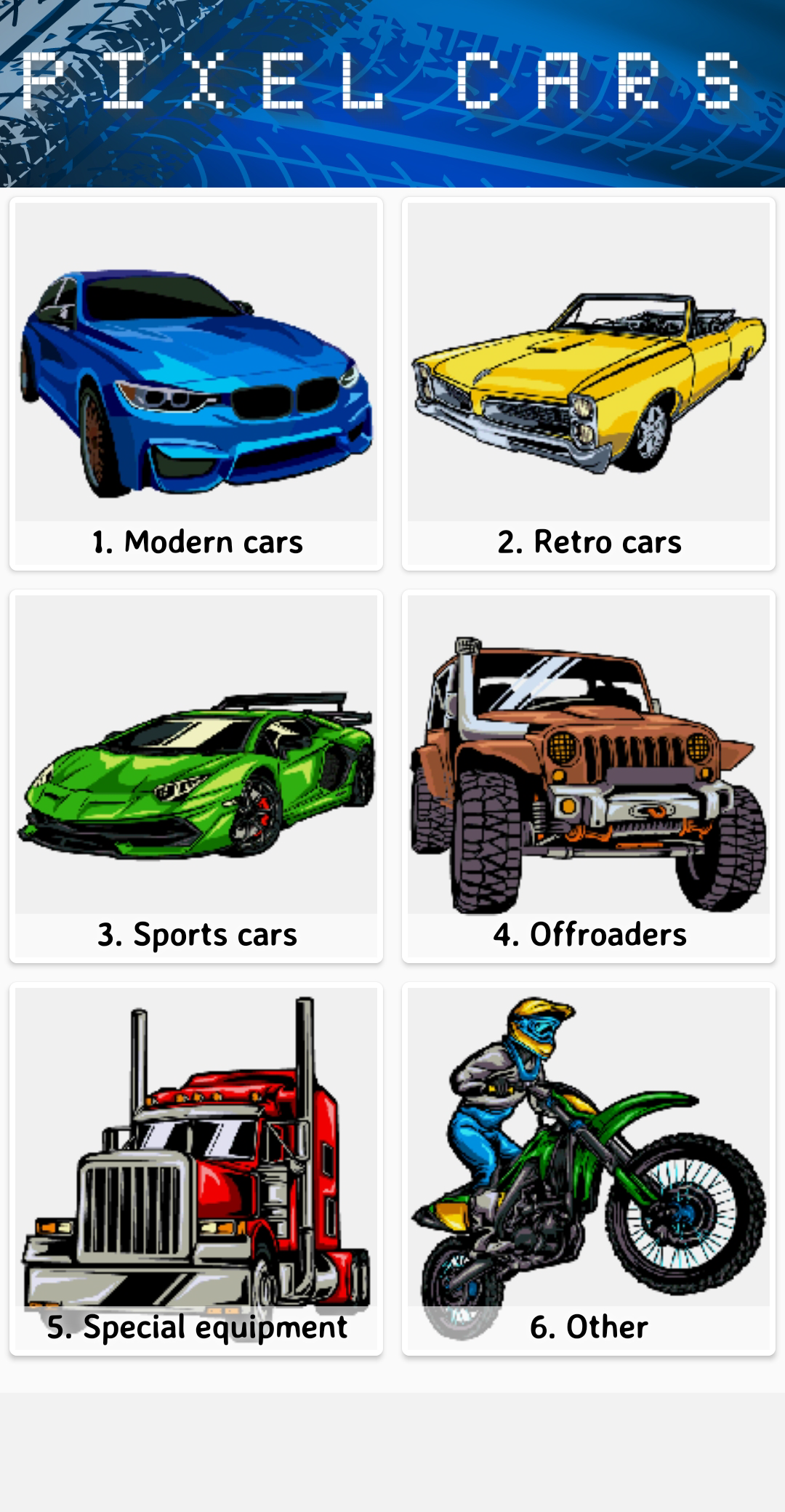 اسکرین شات 1 برنامه Pixel Car Color by Number