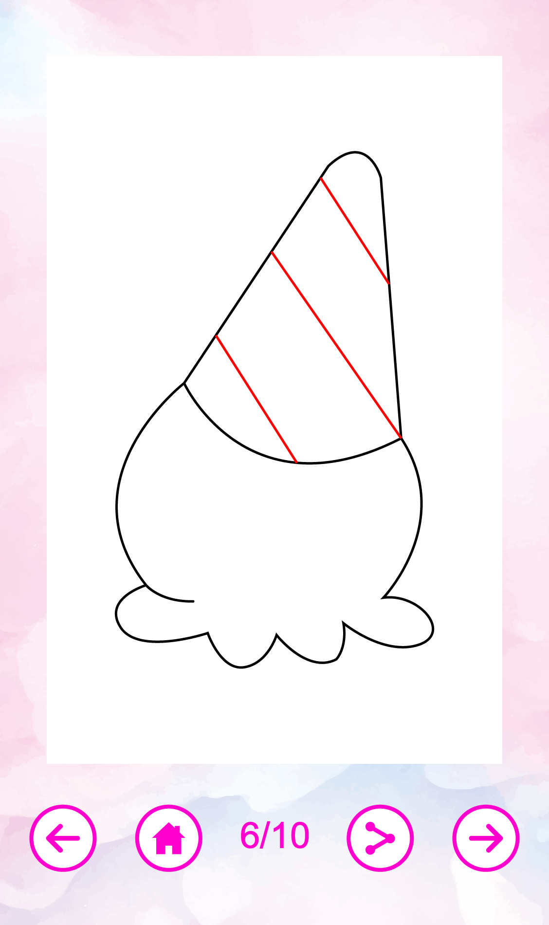 اسکرین شات 3 برنامه How To Draw Cute