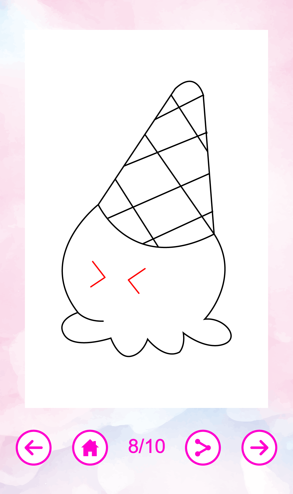 اسکرین شات 4 برنامه How To Draw Cute
