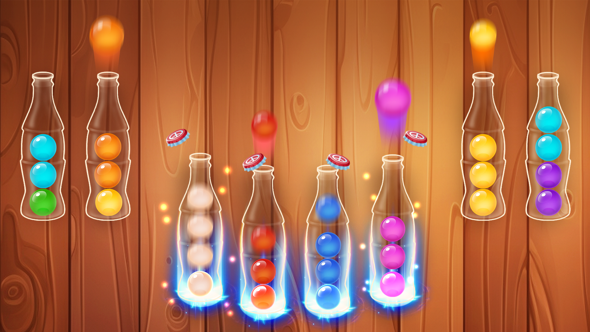 اسکرین شات 8 بازی Color Ball Sort Wooden Puzzle