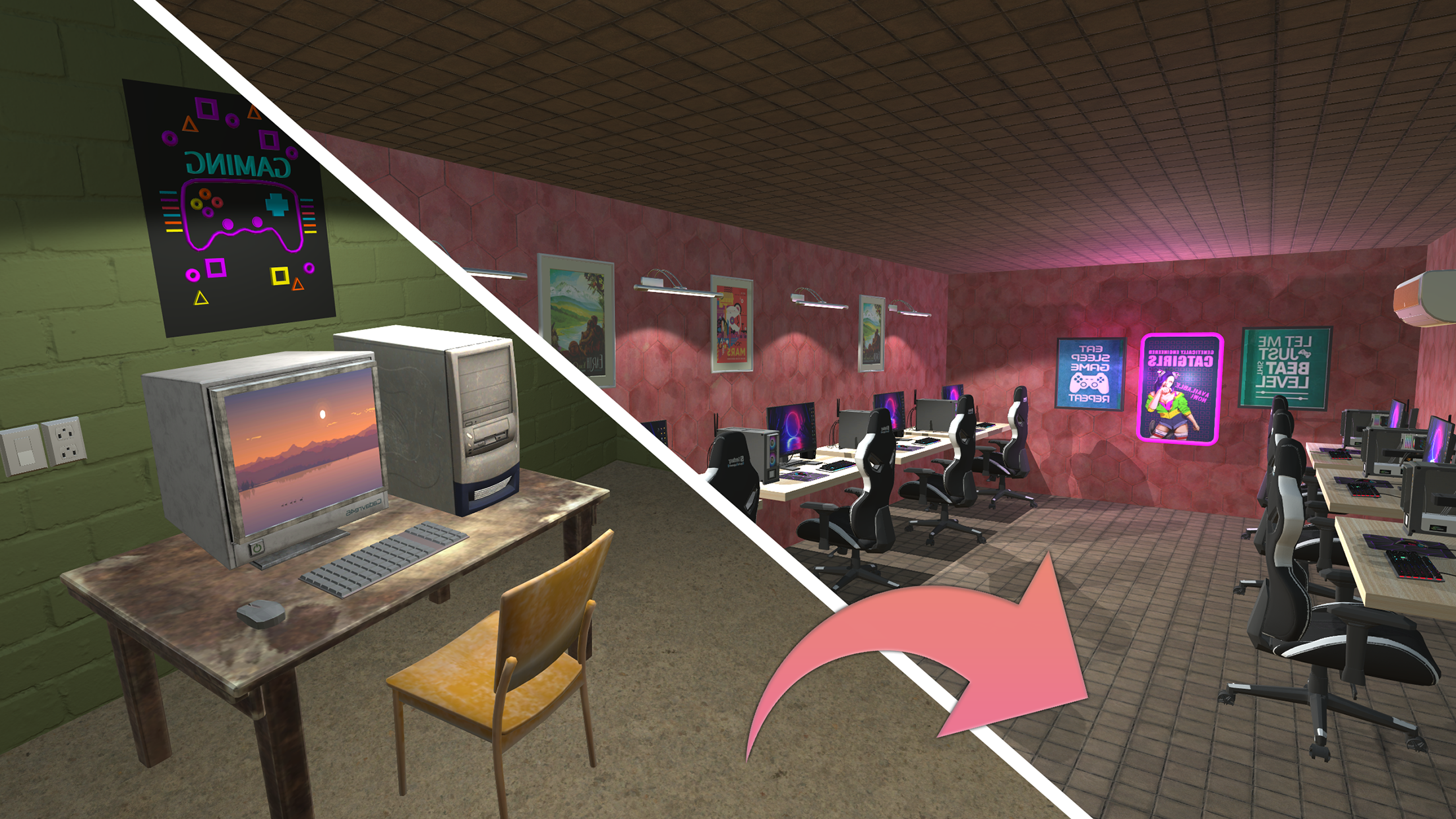 اسکرین شات 5 بازی Gamer Cafe Job Simulator
