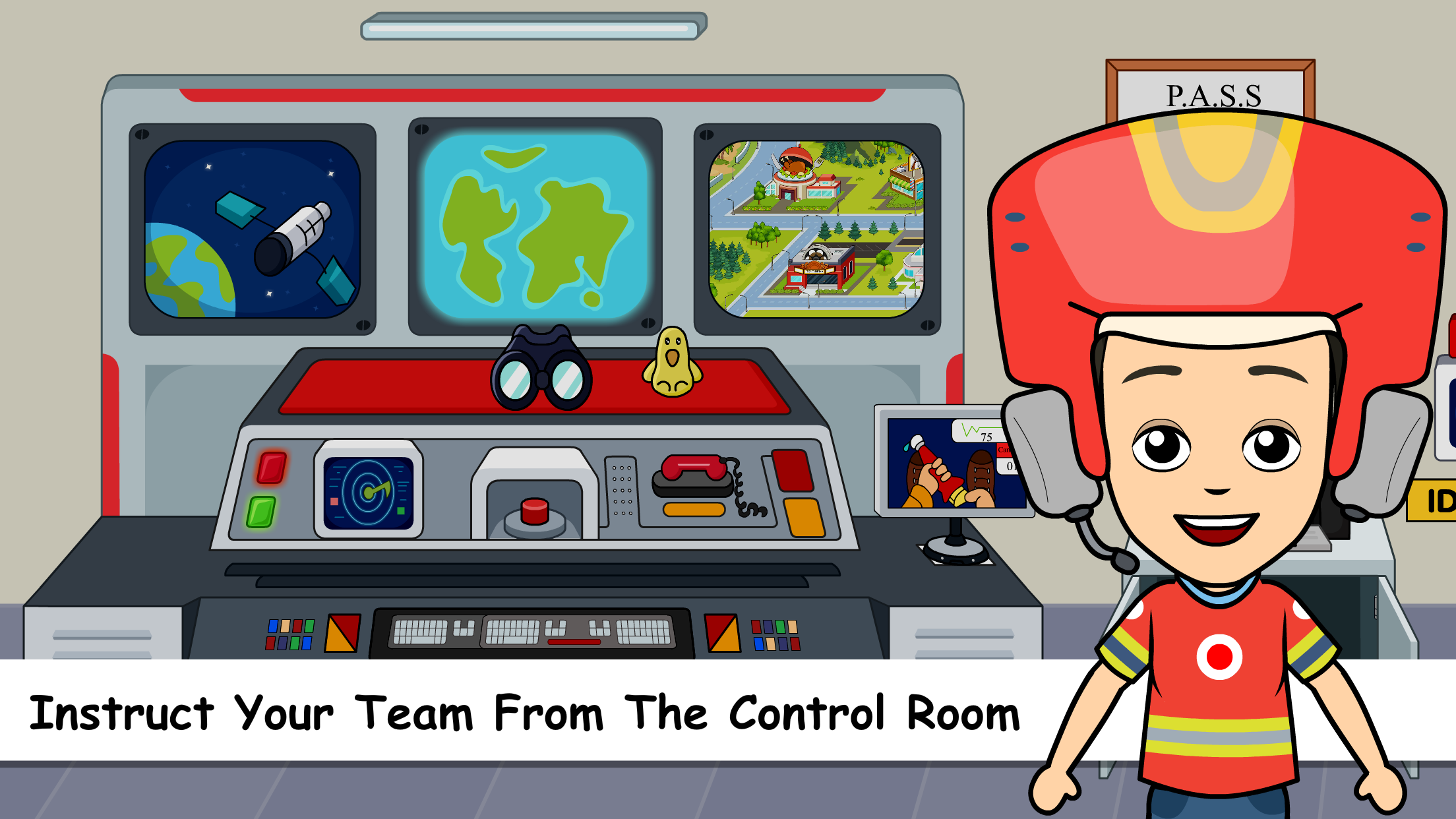 اسکرین شات 2 بازی Tizi Town Kids Firetruck Games