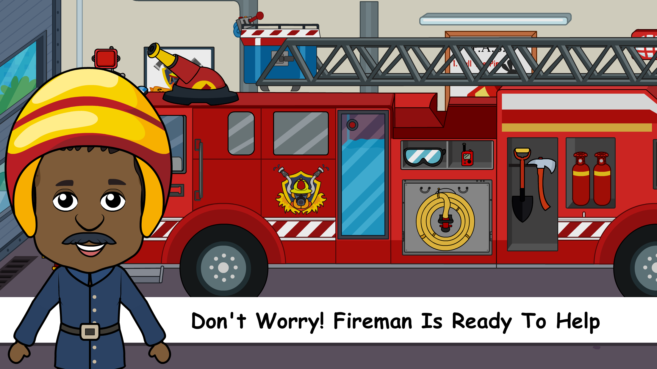 اسکرین شات 3 بازی Tizi Town Kids Firetruck Games