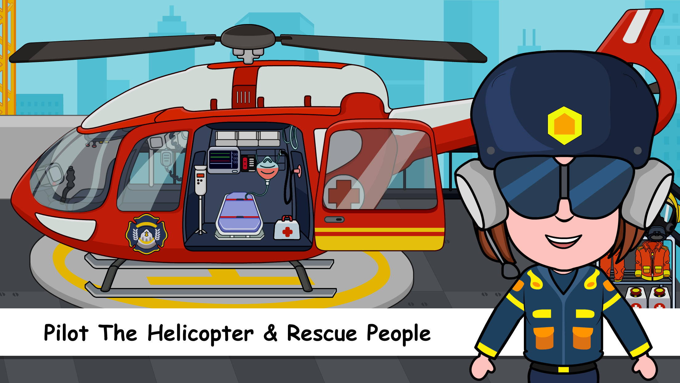 اسکرین شات 5 بازی Tizi Town Kids Firetruck Games