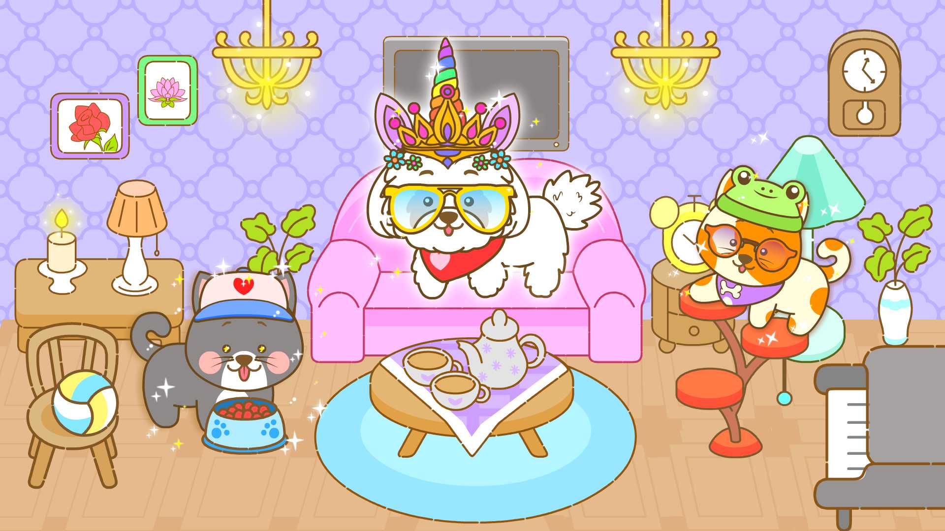 اسکرین شات 2 بازی My Pet Town Animal Home Decor