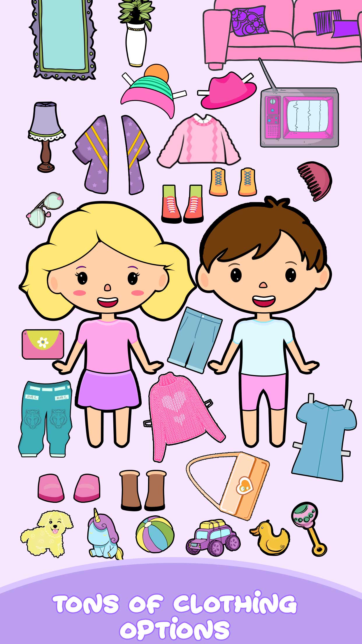 اسکرین شات 1 بازی DIY Fashion Paper Doll Dressup