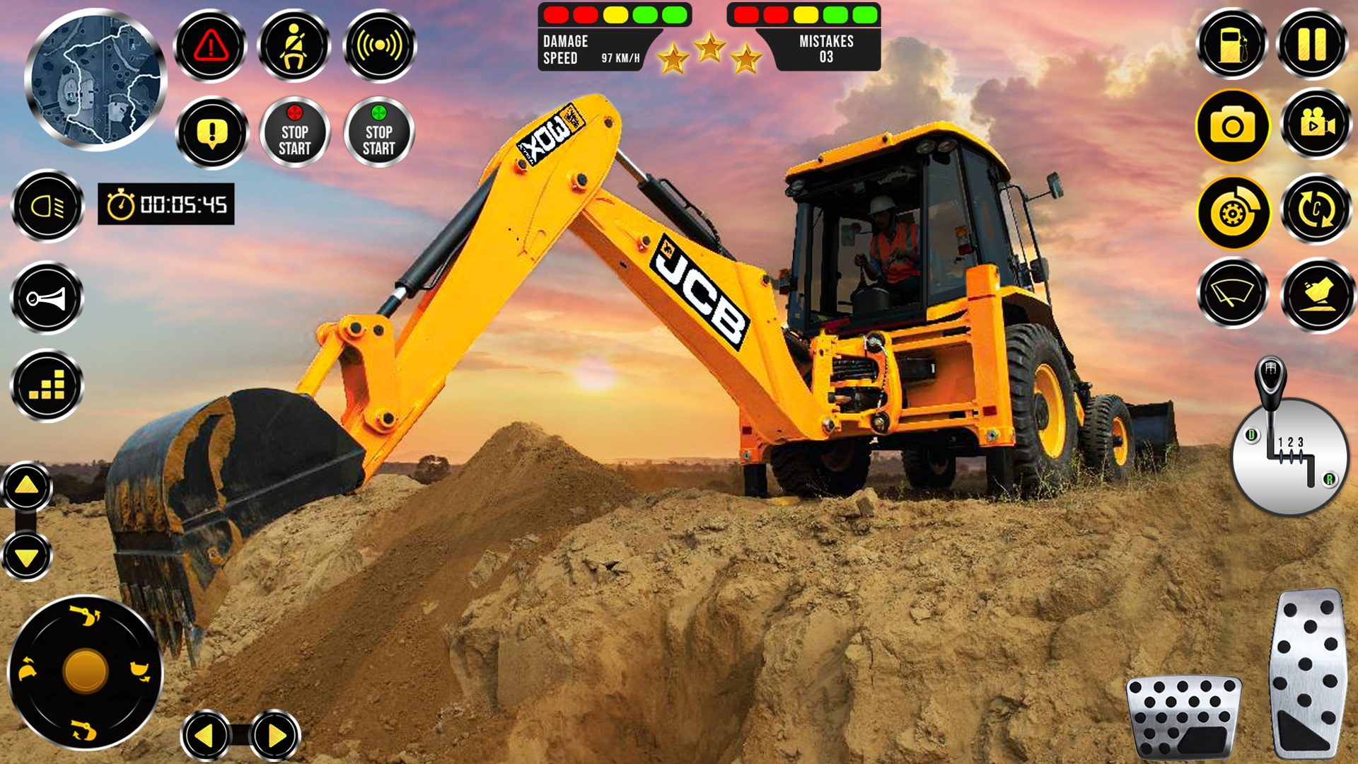 اسکرین شات 1 بازی JCB Excavator Construction 3D
