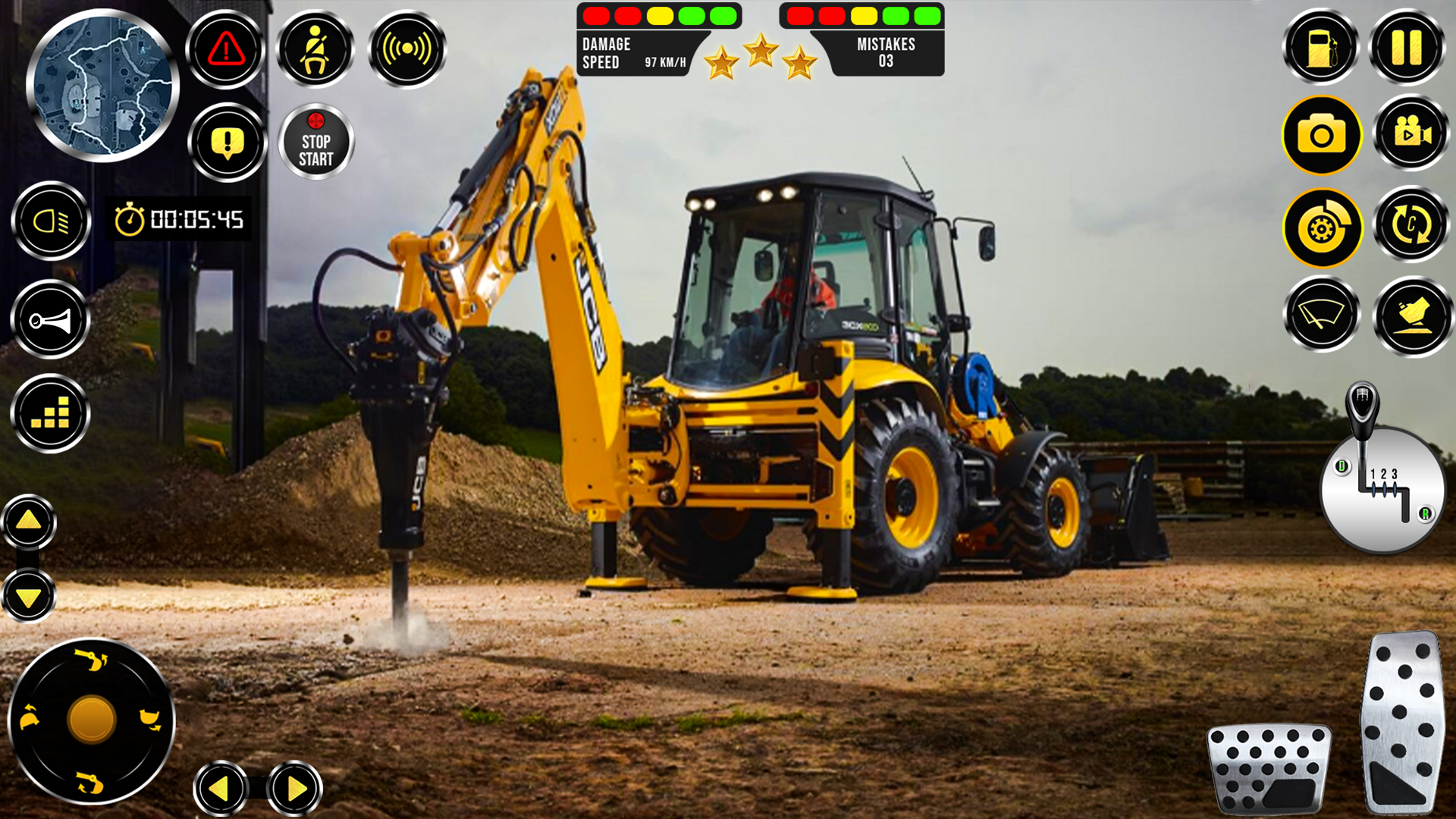 اسکرین شات 3 بازی JCB Excavator Construction 3D