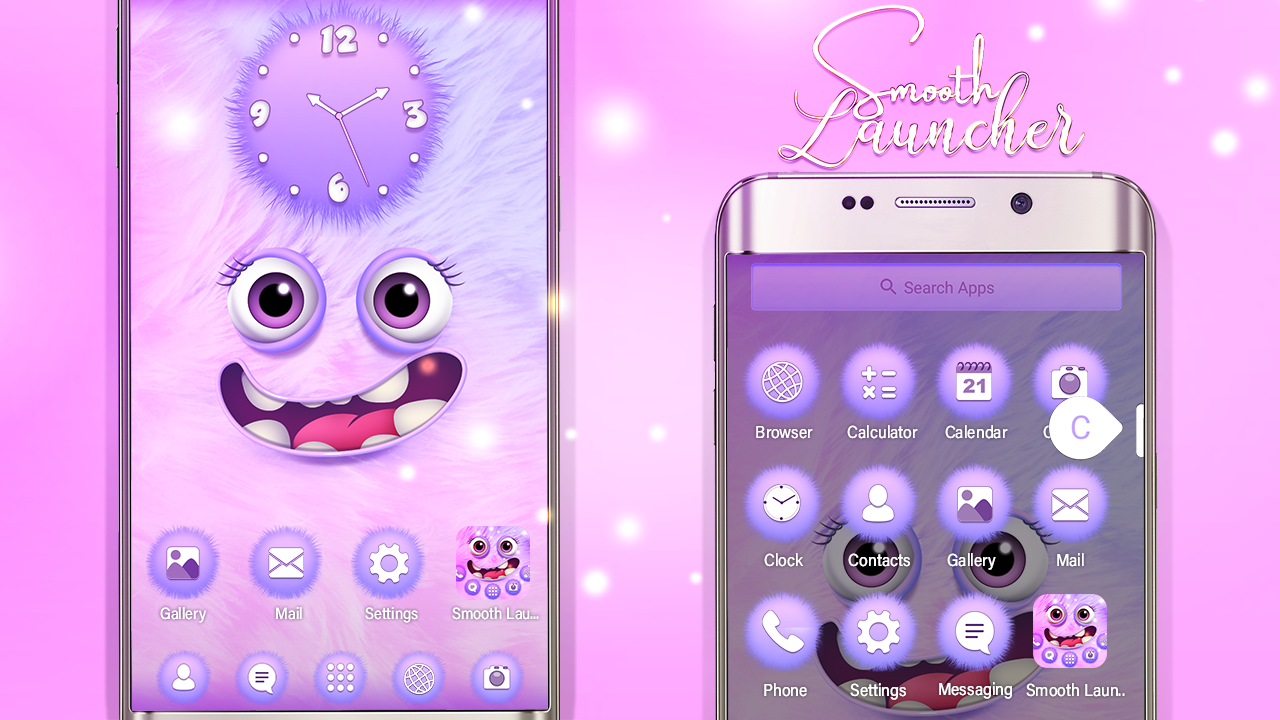 اسکرین شات 1 برنامه Smooth Launcher Themes
