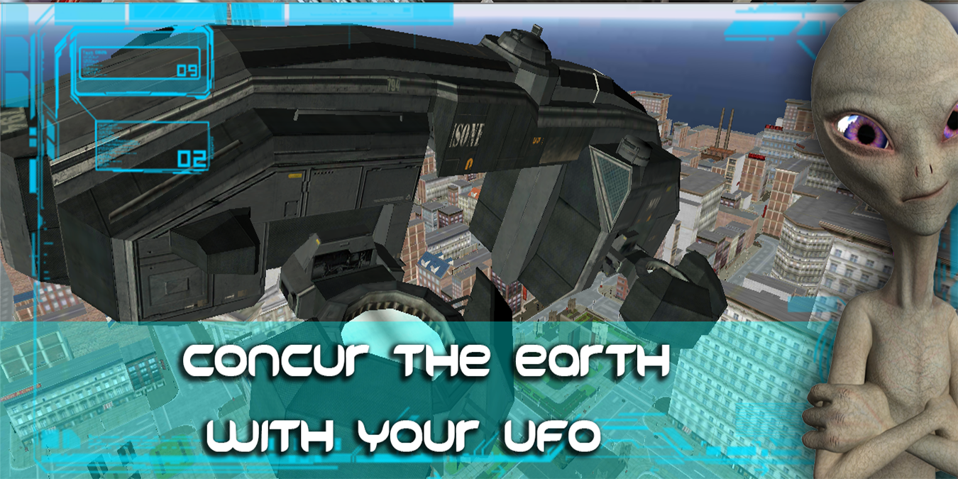اسکرین شات 2 بازی UFO Simulator : Crazy UFO