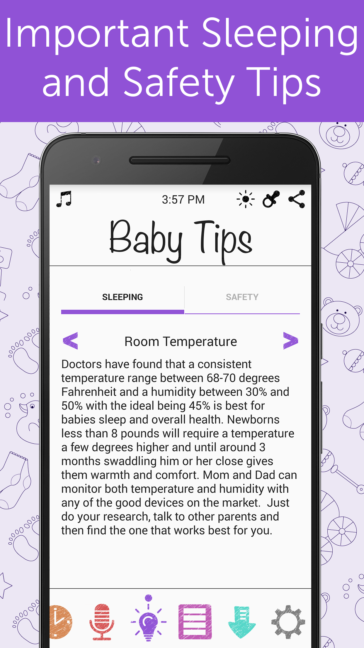 اسکرین شات 4 برنامه White Noise Baby