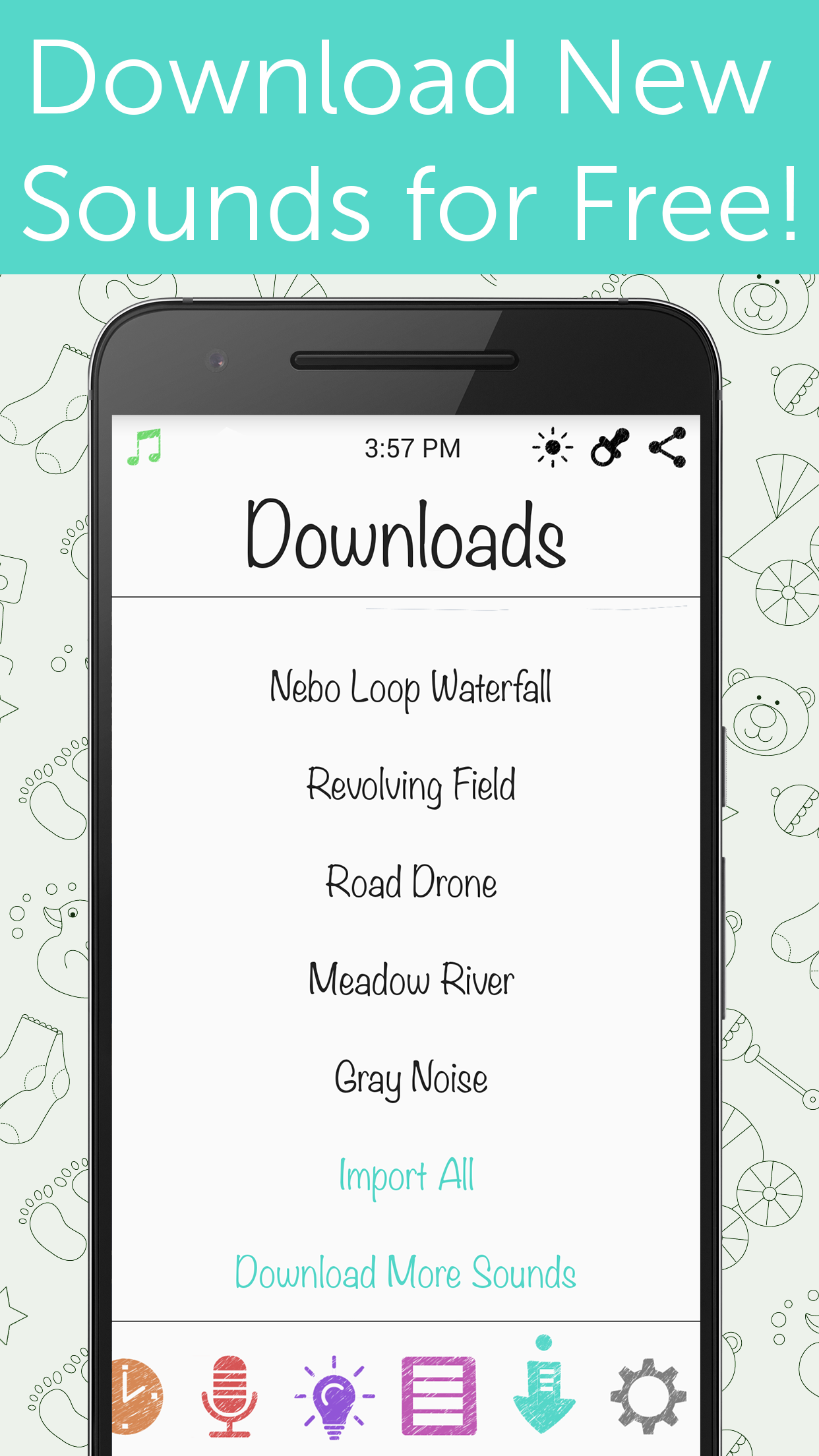 اسکرین شات 5 برنامه White Noise Baby