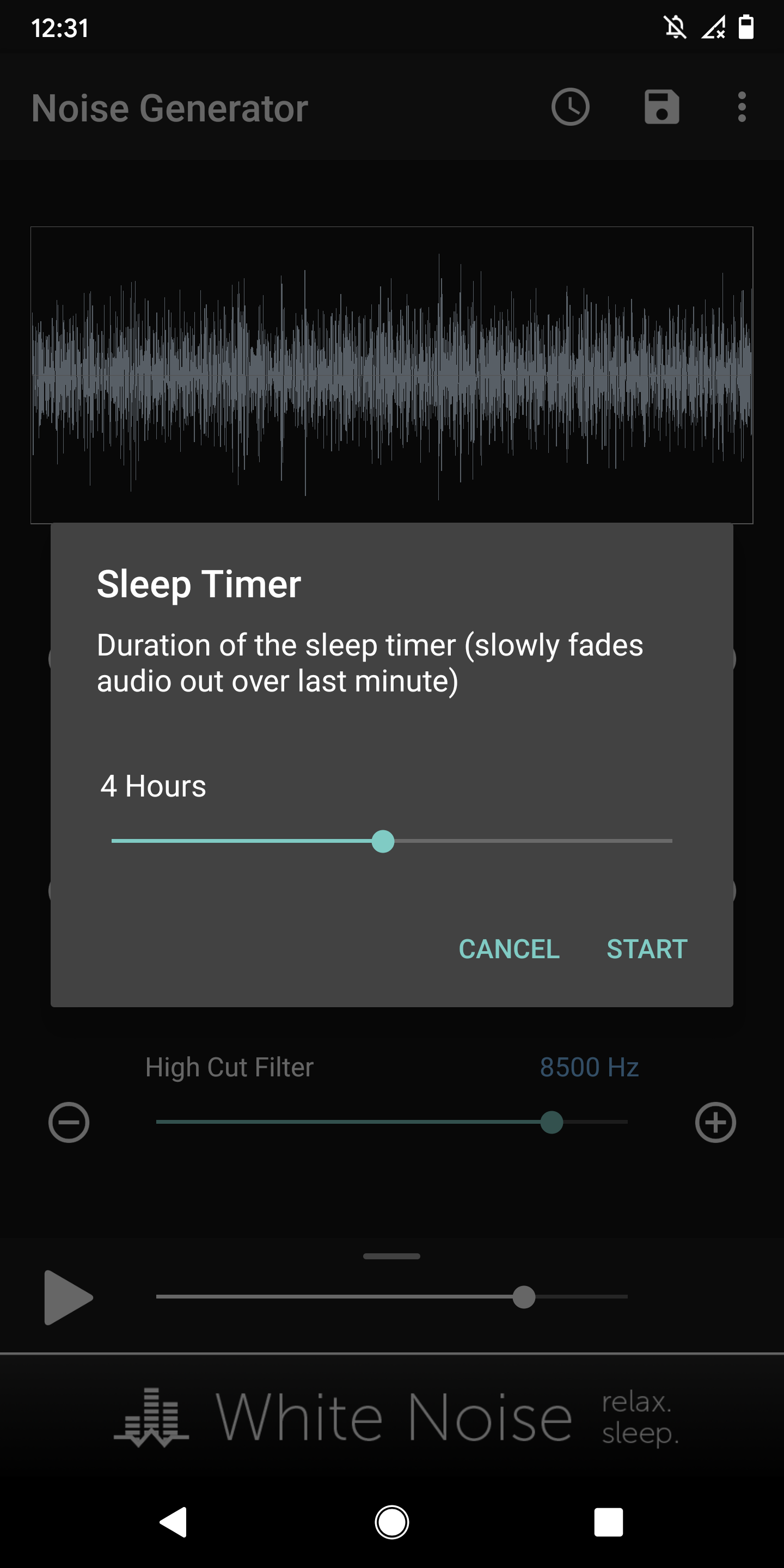 اسکرین شات 5 برنامه Noise Generator