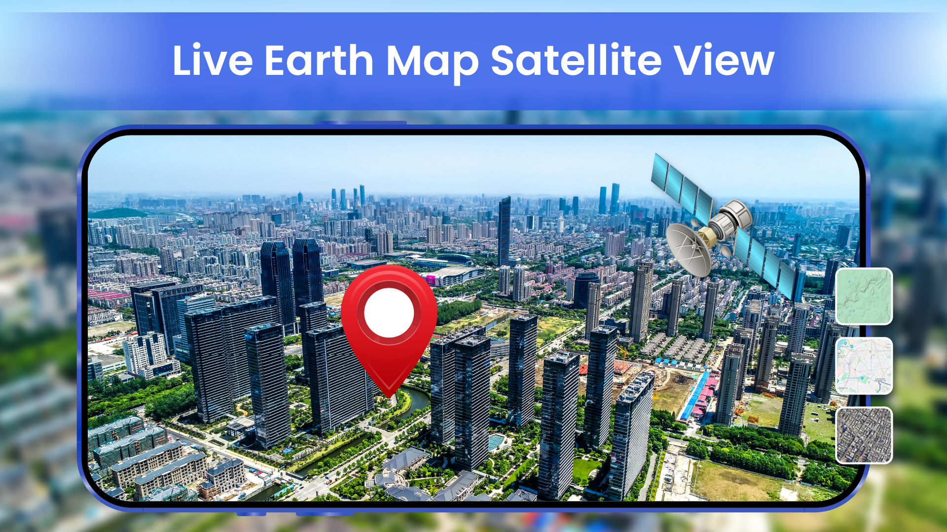 اسکرین شات 1 برنامه Live Earth Map- Satellite View