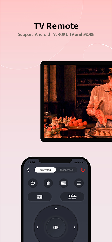 اسکرین شات 1 برنامه T-Cast Android Roku TV Remote