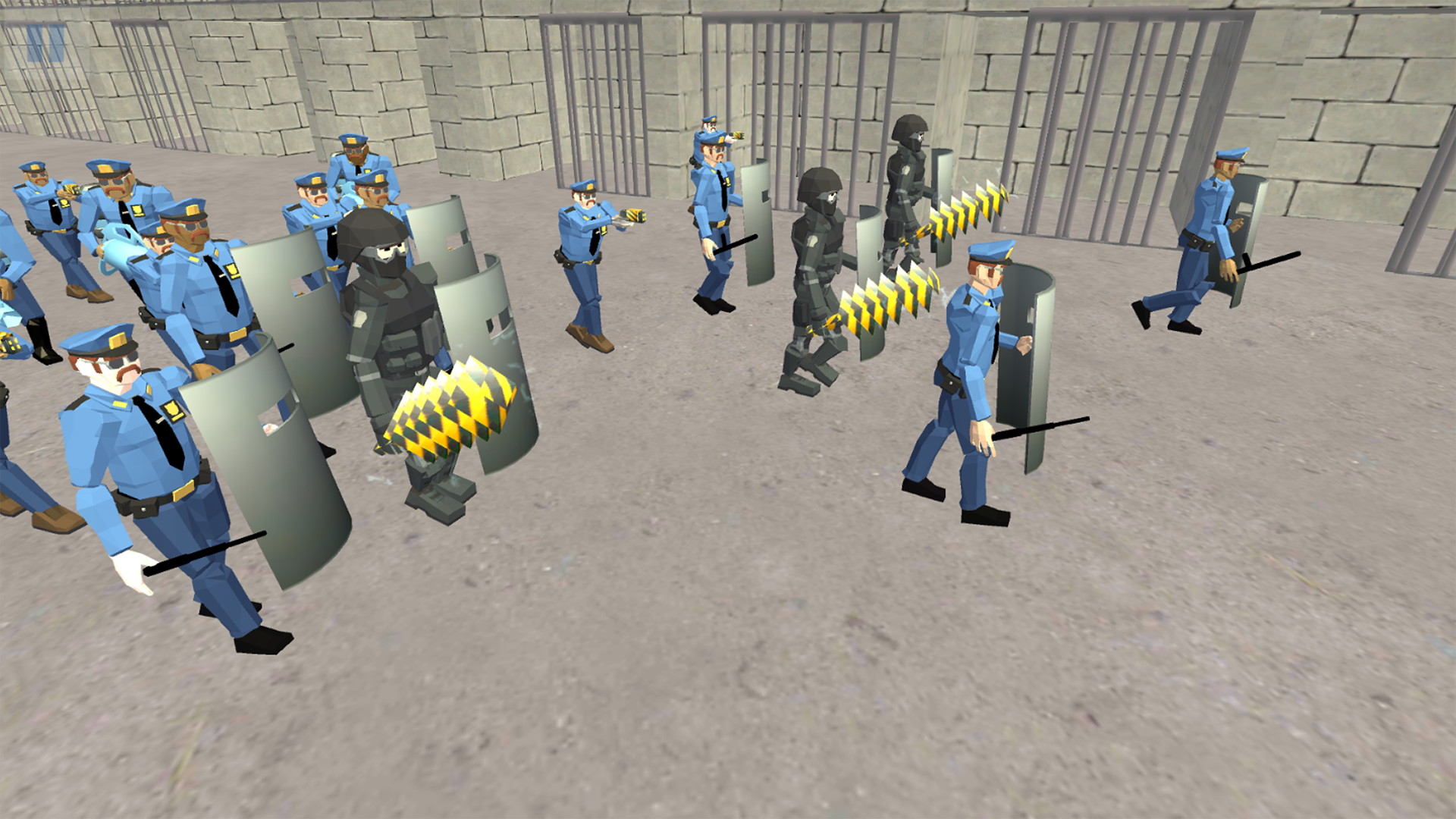اسکرین شات 4 بازی Battle Simulator Prison Police
