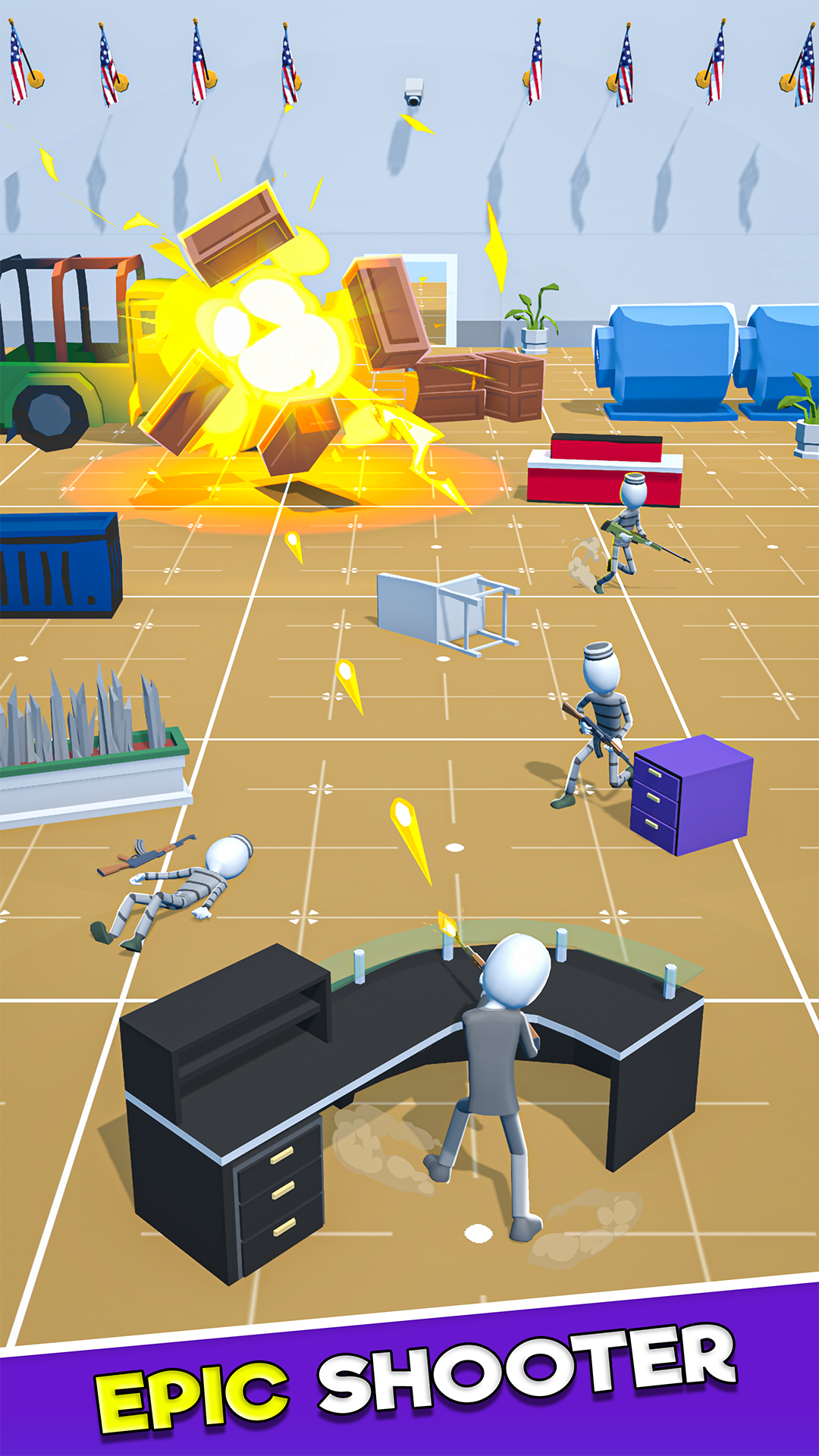 اسکرین شات 1 بازی Stickman Agent action game sim