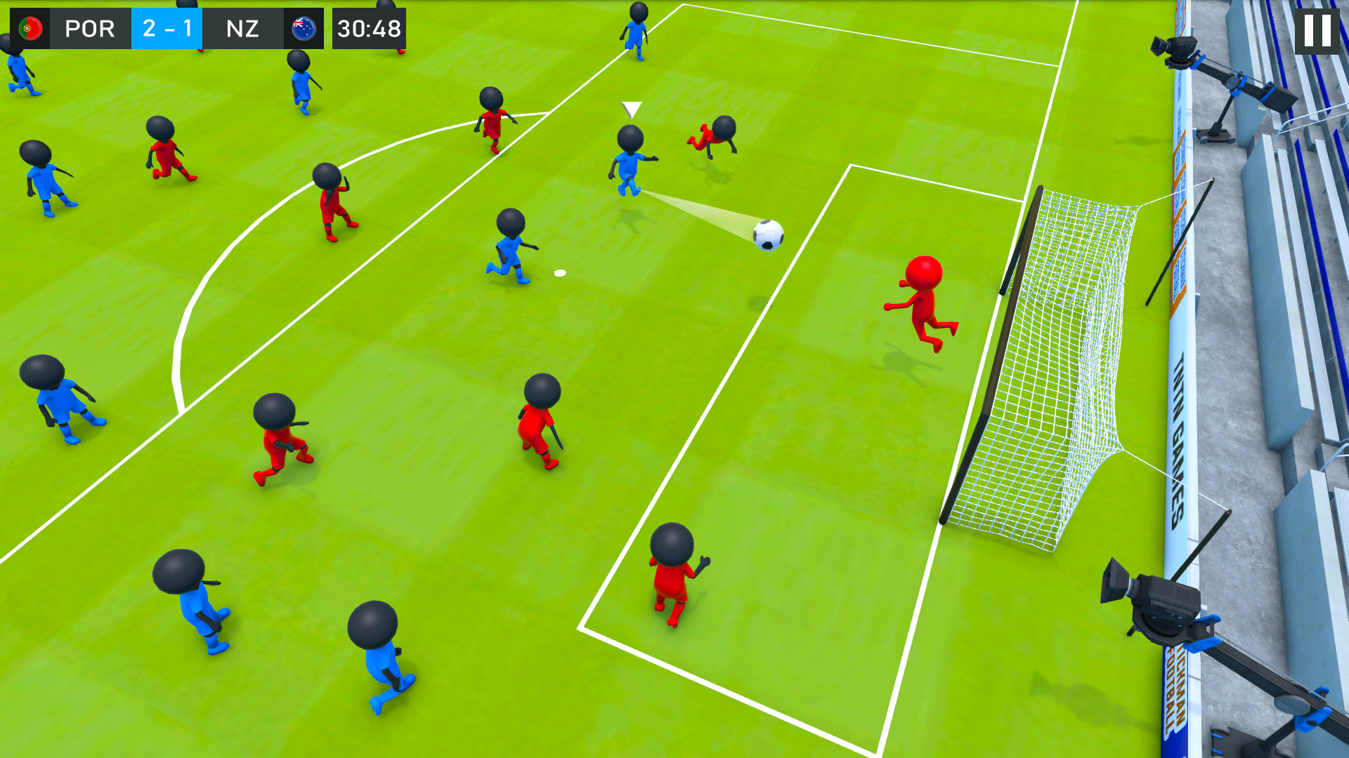 اسکرین شات 3 بازی Stickman Soccer-Football Games