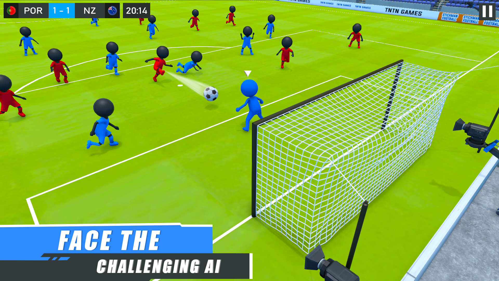 اسکرین شات 4 بازی Stickman Football Wala Game 3D