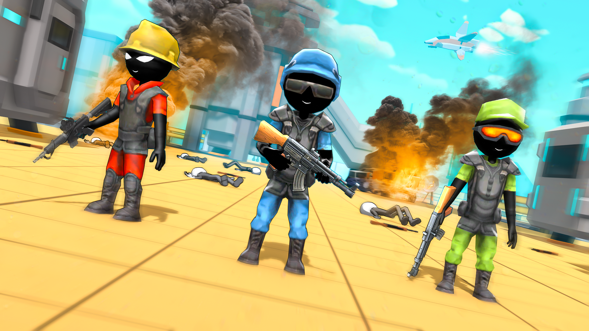 اسکرین شات 2 بازی Stickman Gun Shooter 3D