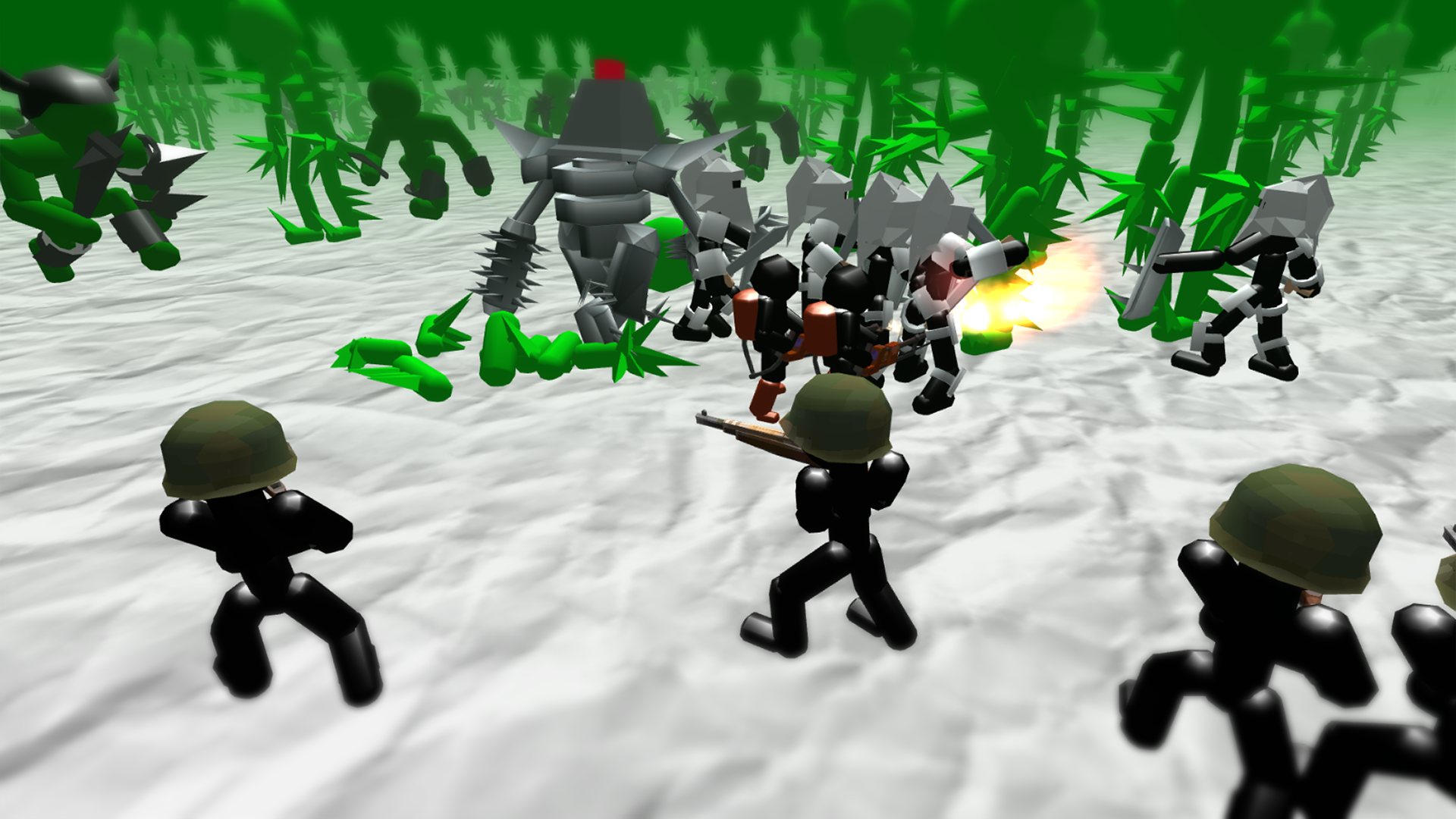 اسکرین شات 4 بازی Stickman Simulator: Zombie War