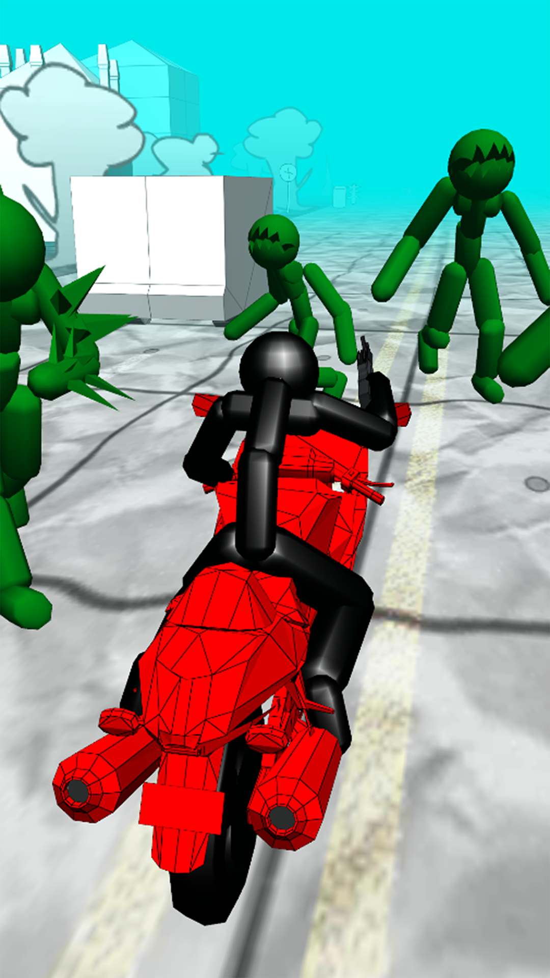 اسکرین شات 1 بازی Stickman Zombie: Moto Racing