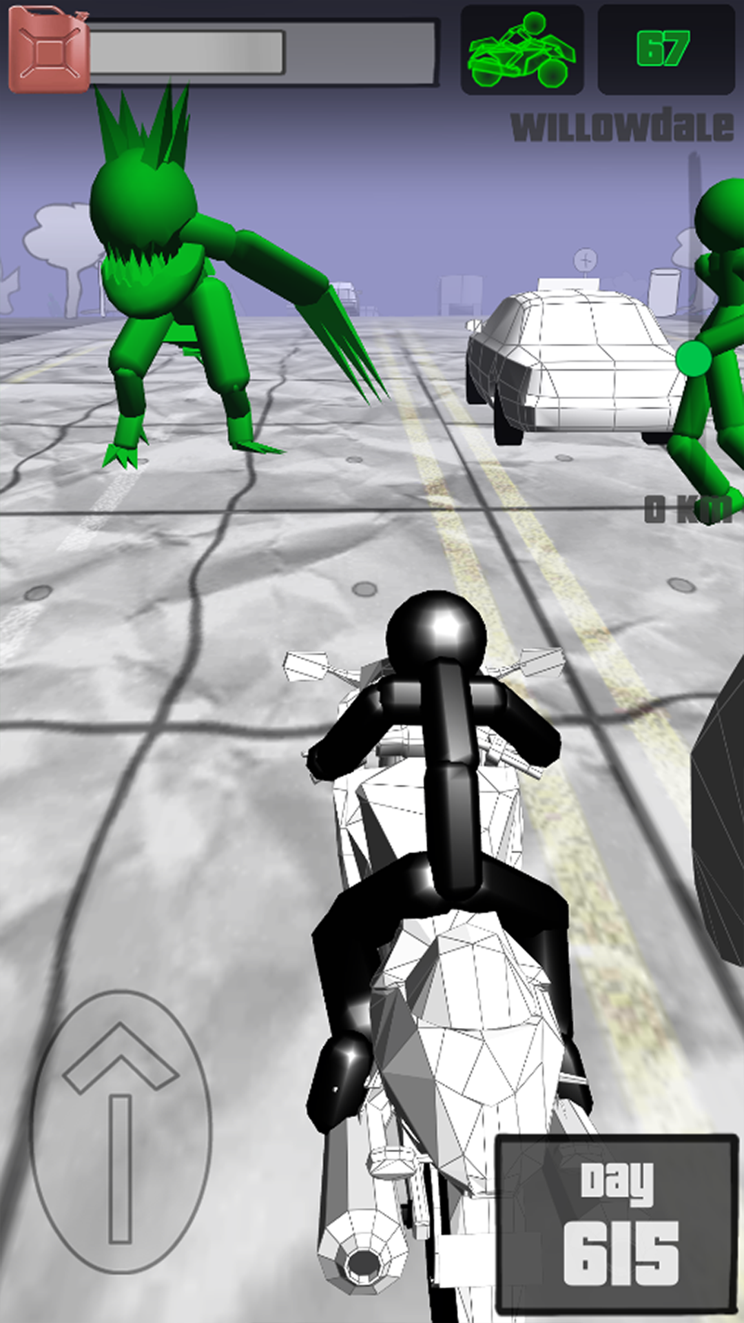 اسکرین شات 5 بازی Stickman Zombie: Moto Racing