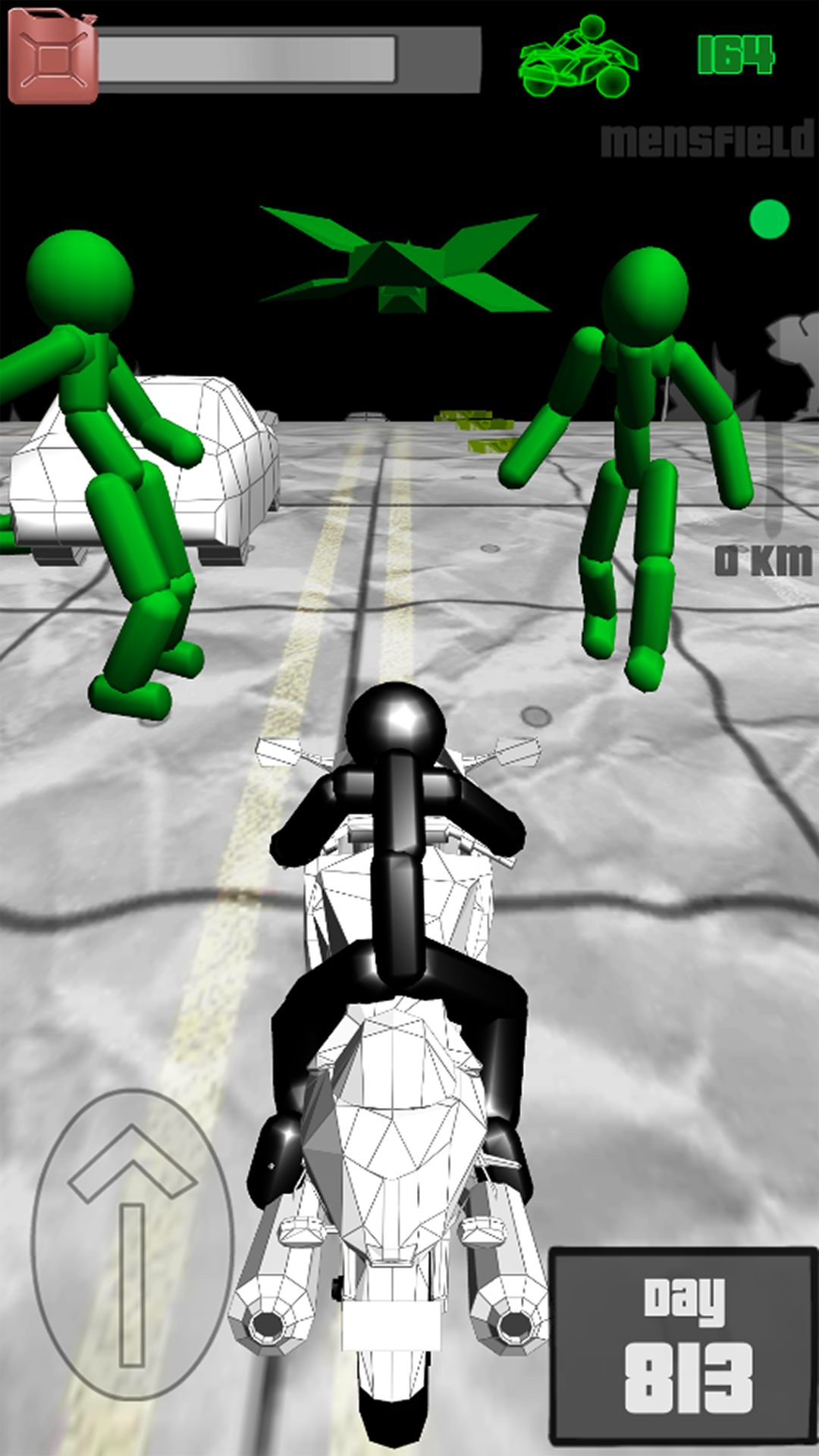 اسکرین شات 3 بازی Stickman Zombie: Moto Racing