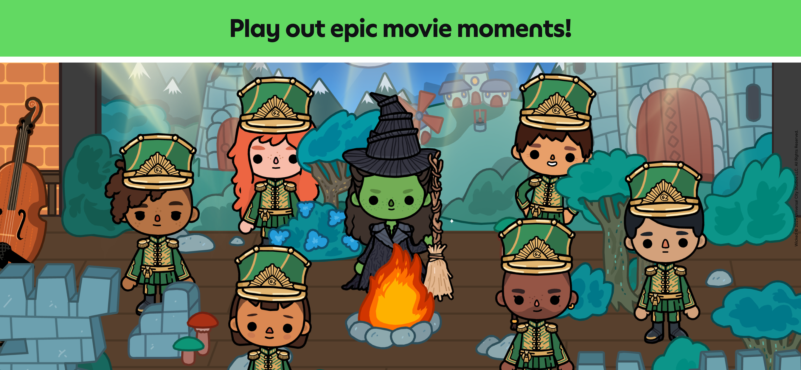 اسکرین شات 3 بازی Toca Boca x Wicked: For Good!