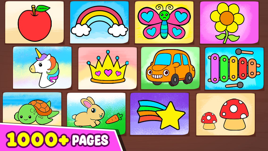 اسکرین شات 1 برنامه Toddler Coloring Book