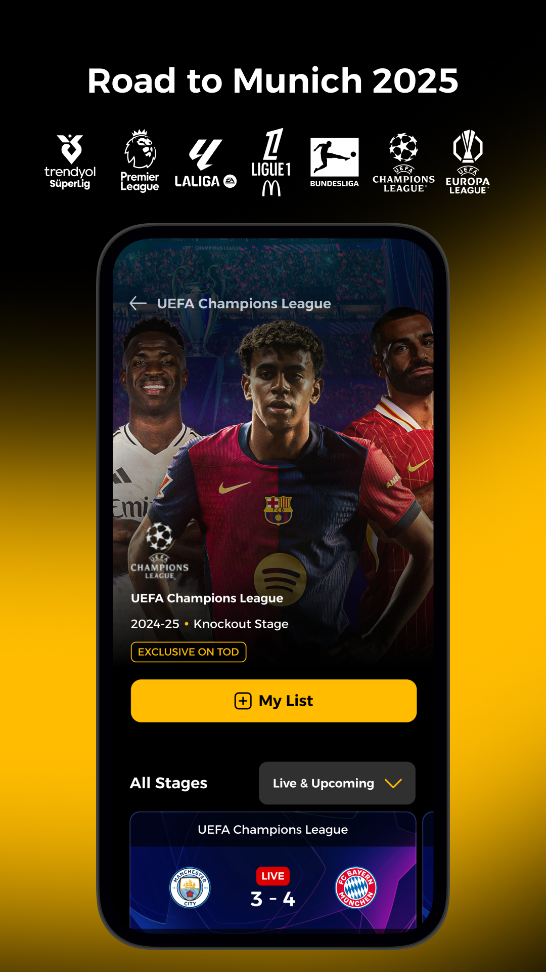 اسکرین شات 3 برنامه TOD - Watch Football & Movies