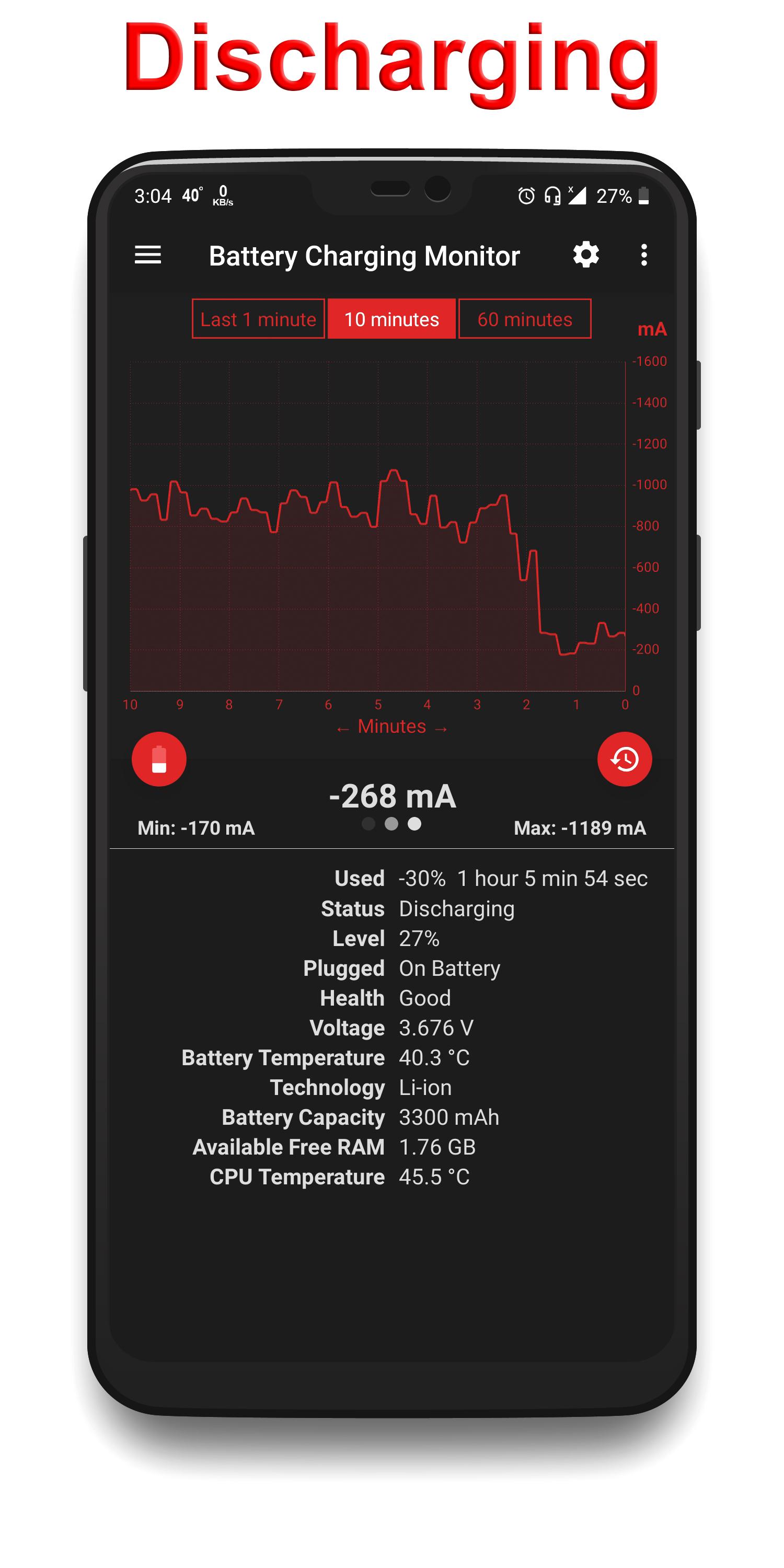 اسکرین شات 4 برنامه Battery Charging Monitor