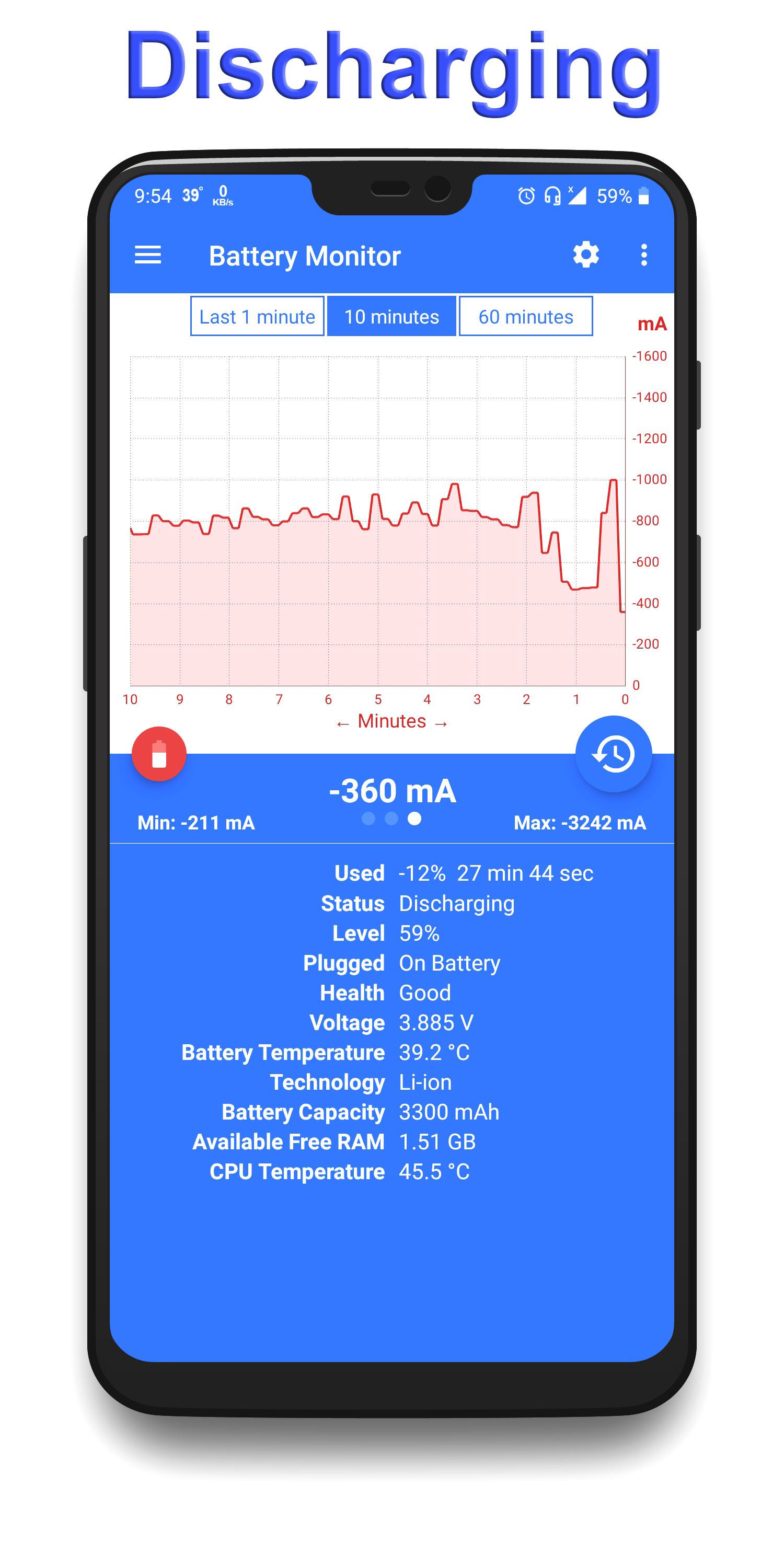 اسکرین شات 3 برنامه Battery Charging Monitor