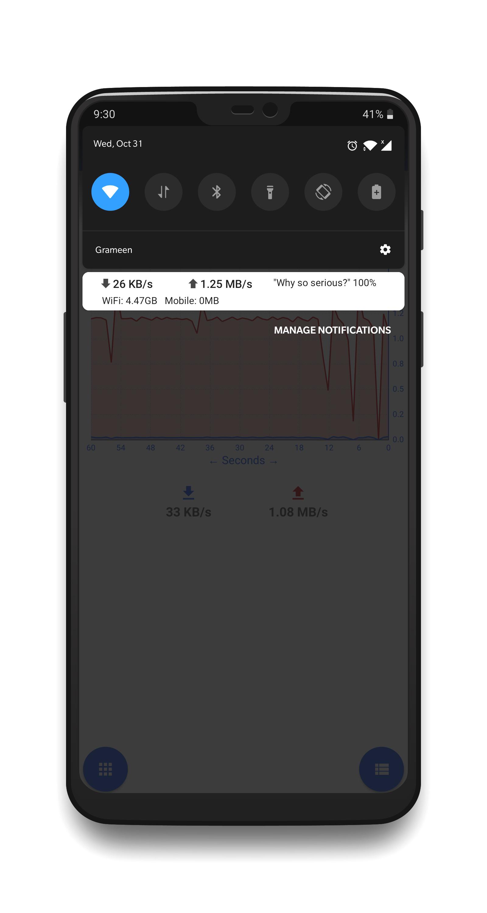 اسکرین شات 4 برنامه Internet Speed Meter - Live