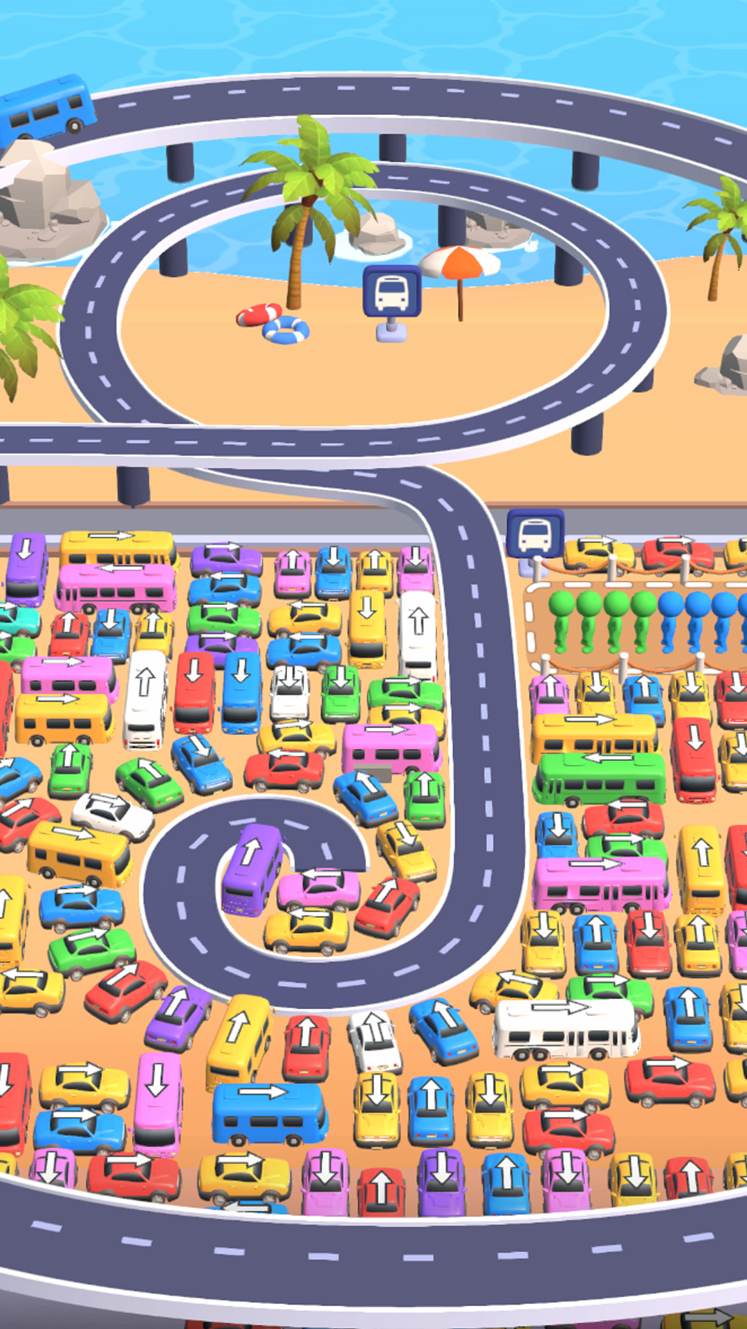 اسکرین شات 1 بازی Bus Mania - Car Parking Jam