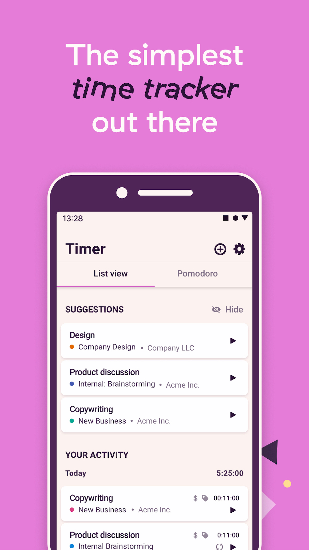اسکرین شات 3 برنامه Toggl Track - Time Tracking
