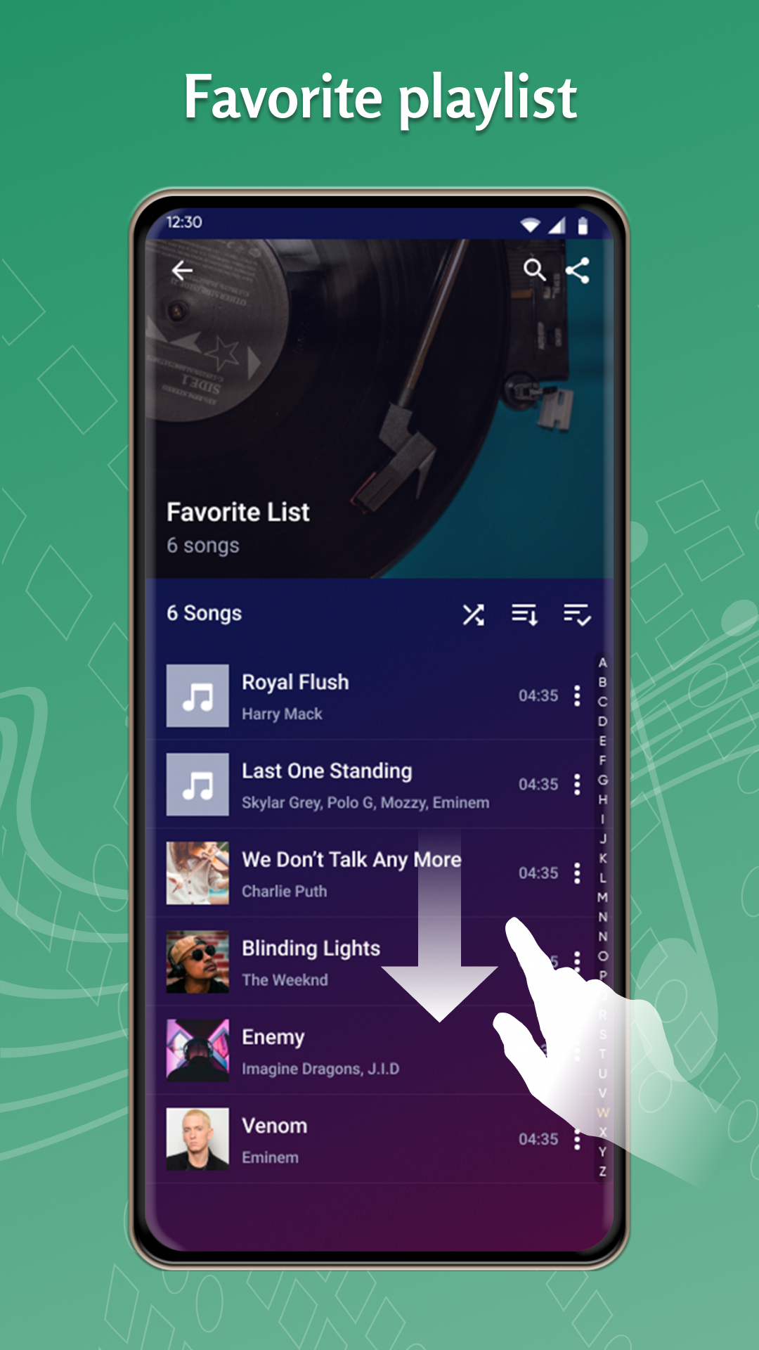 اسکرین شات 5 برنامه Music Player - Video Player
