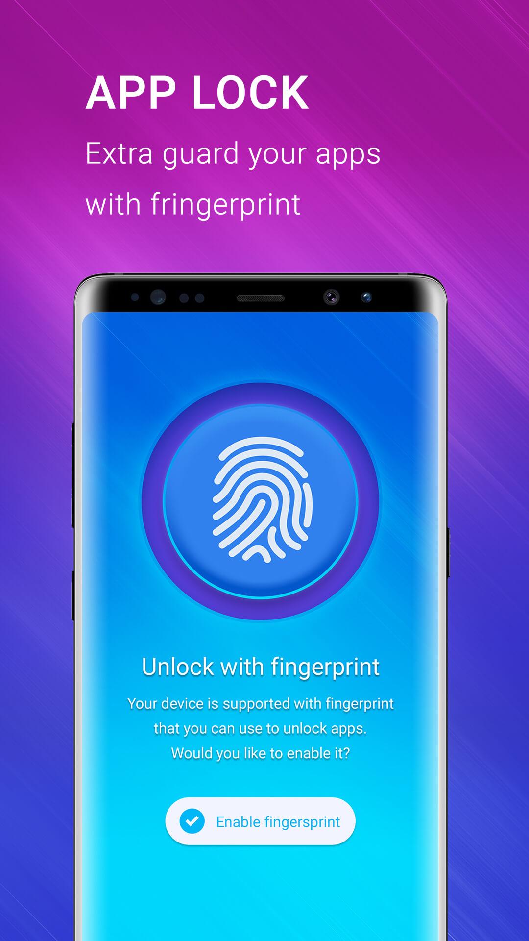 اسکرین شات 1 برنامه Applock - Fingerprint Password