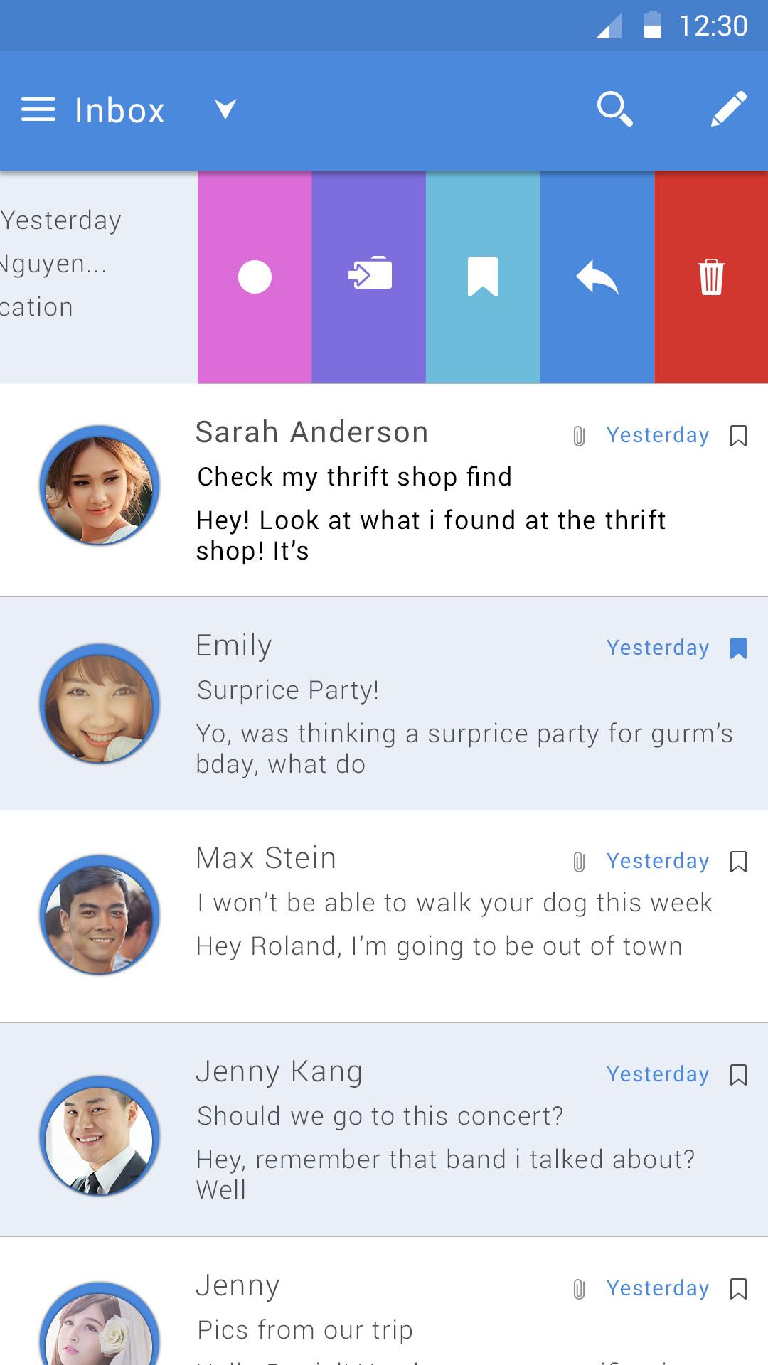اسکرین شات 3 برنامه Email - Mail Mailbox