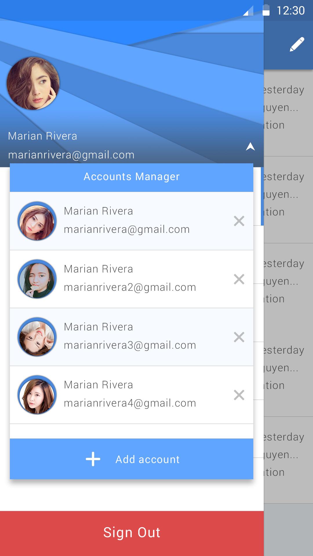 اسکرین شات 2 برنامه Email - Mail Mailbox