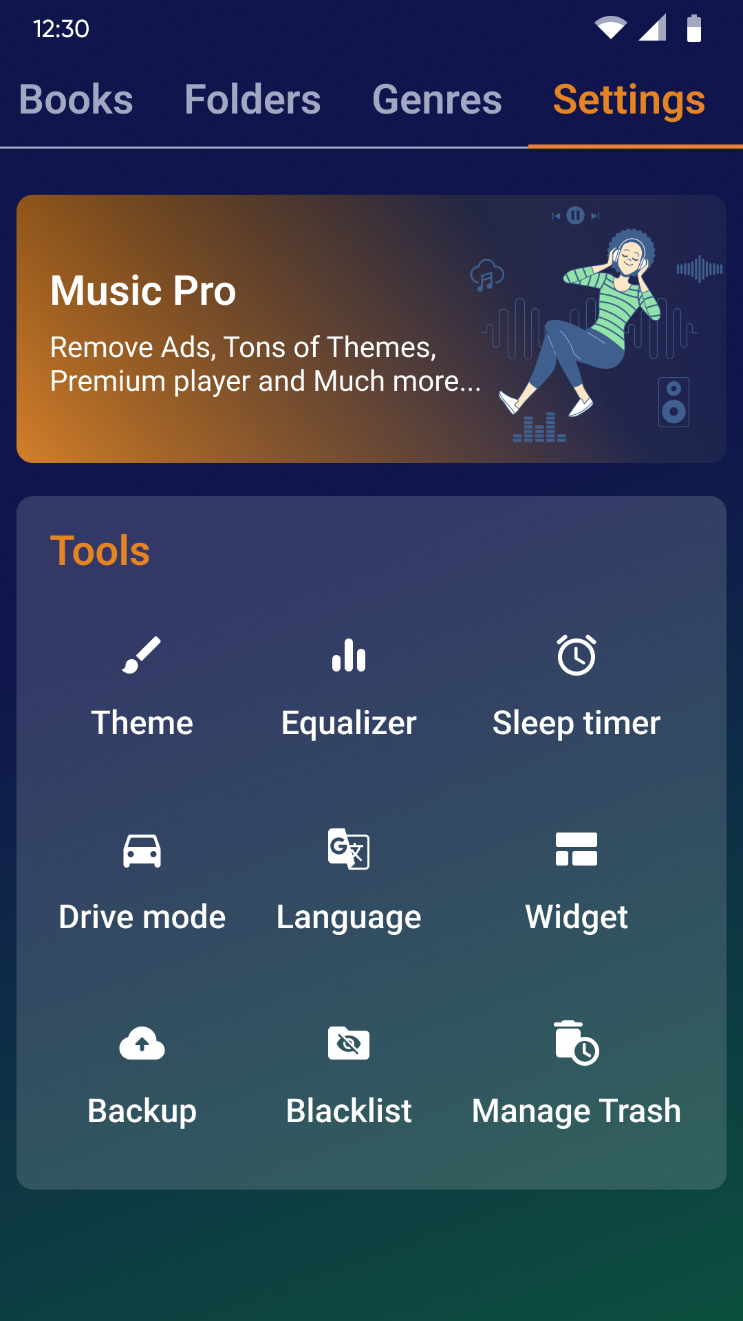 اسکرین شات 8 برنامه Music Player - MP3 Player