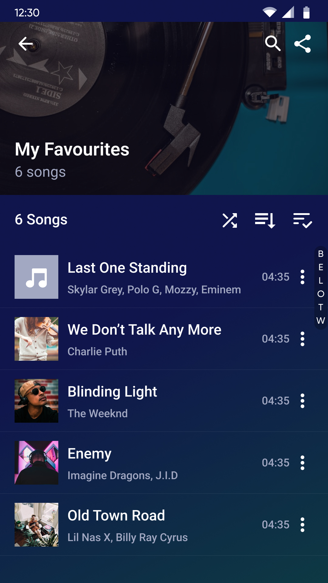 اسکرین شات 5 برنامه Music Player - MP3 Player